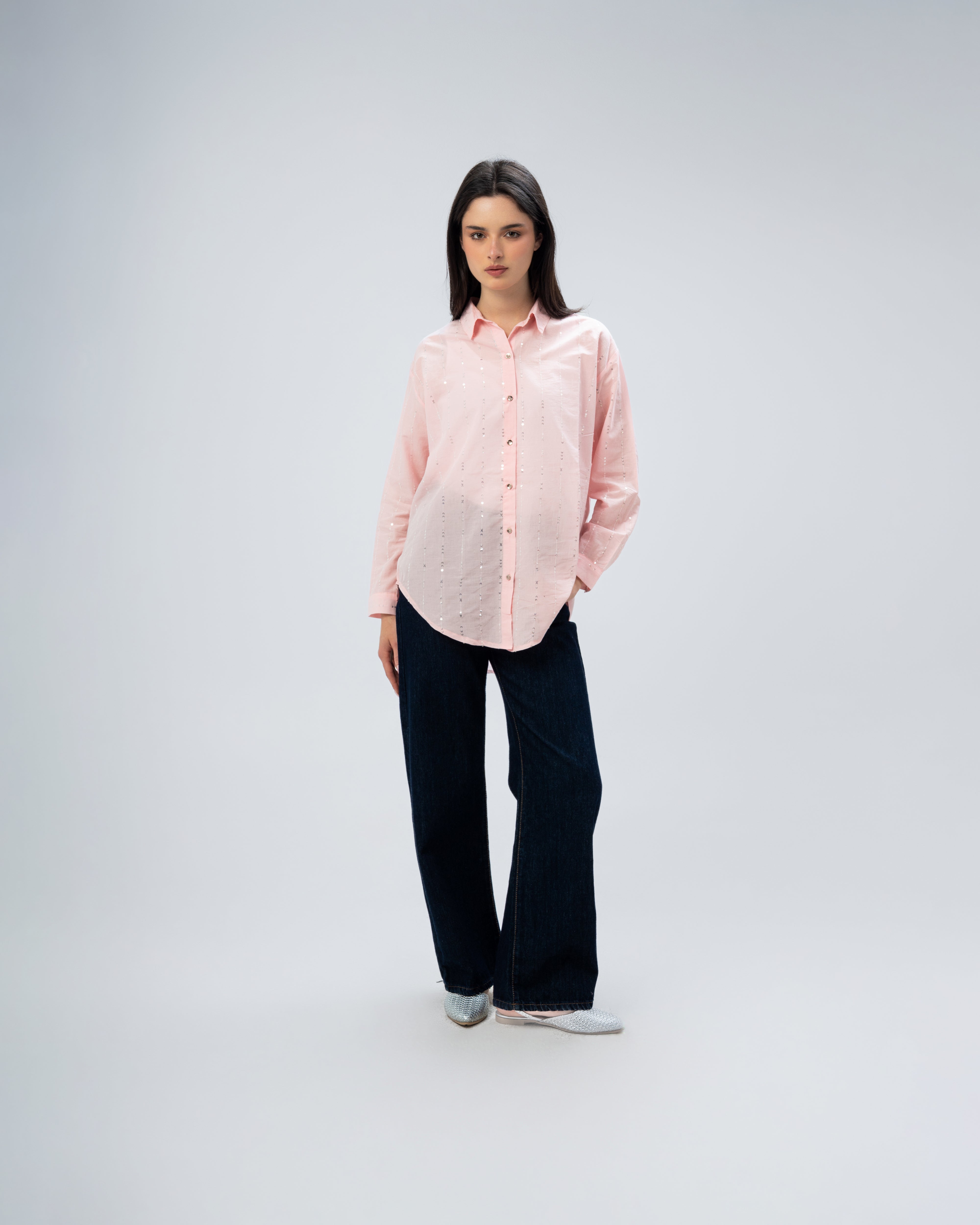 Glam Vertical Sequin Shirt