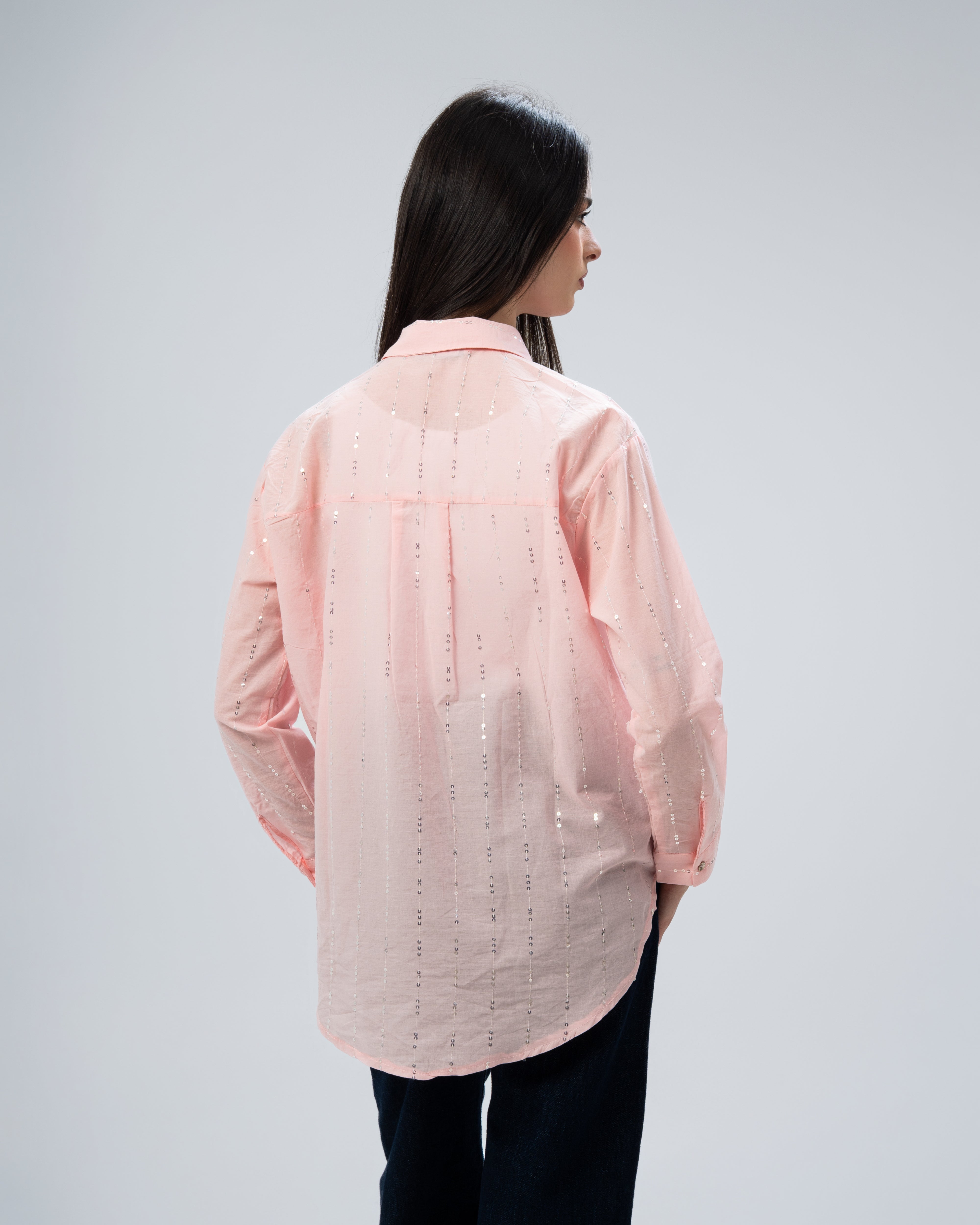 Glam Vertical Sequin Shirt