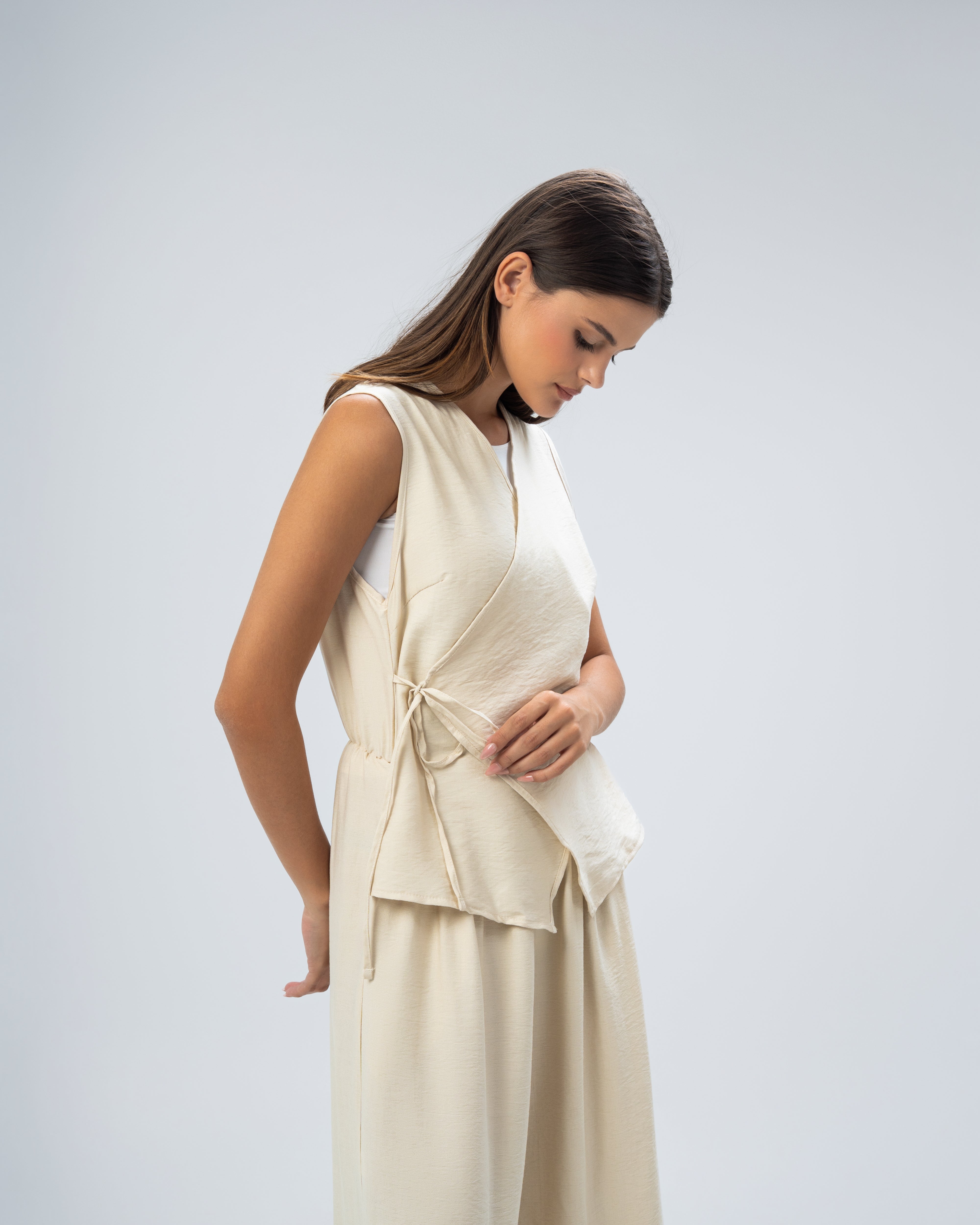 Linen jumpsuit cut