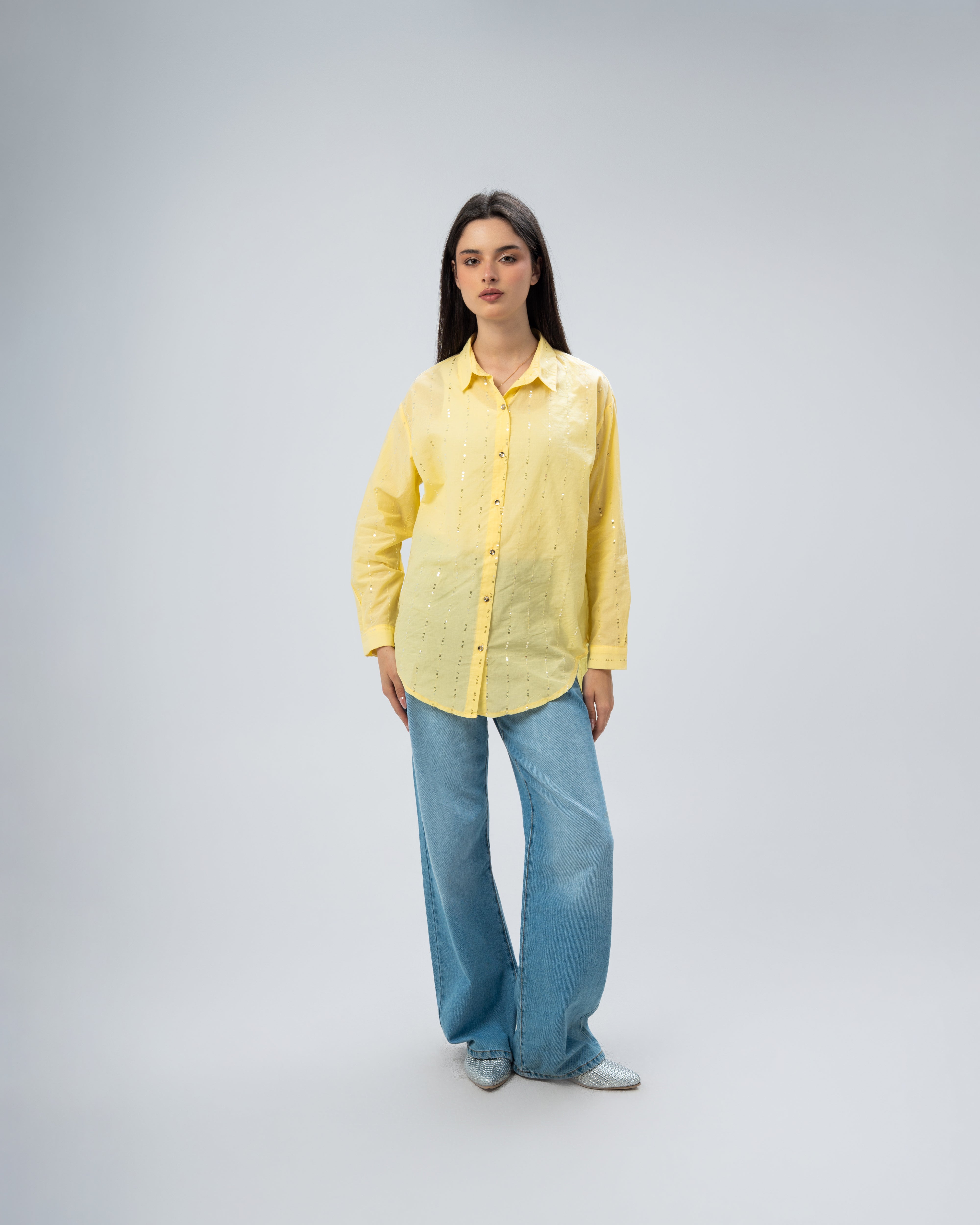 Glam Vertical Sequin Shirt