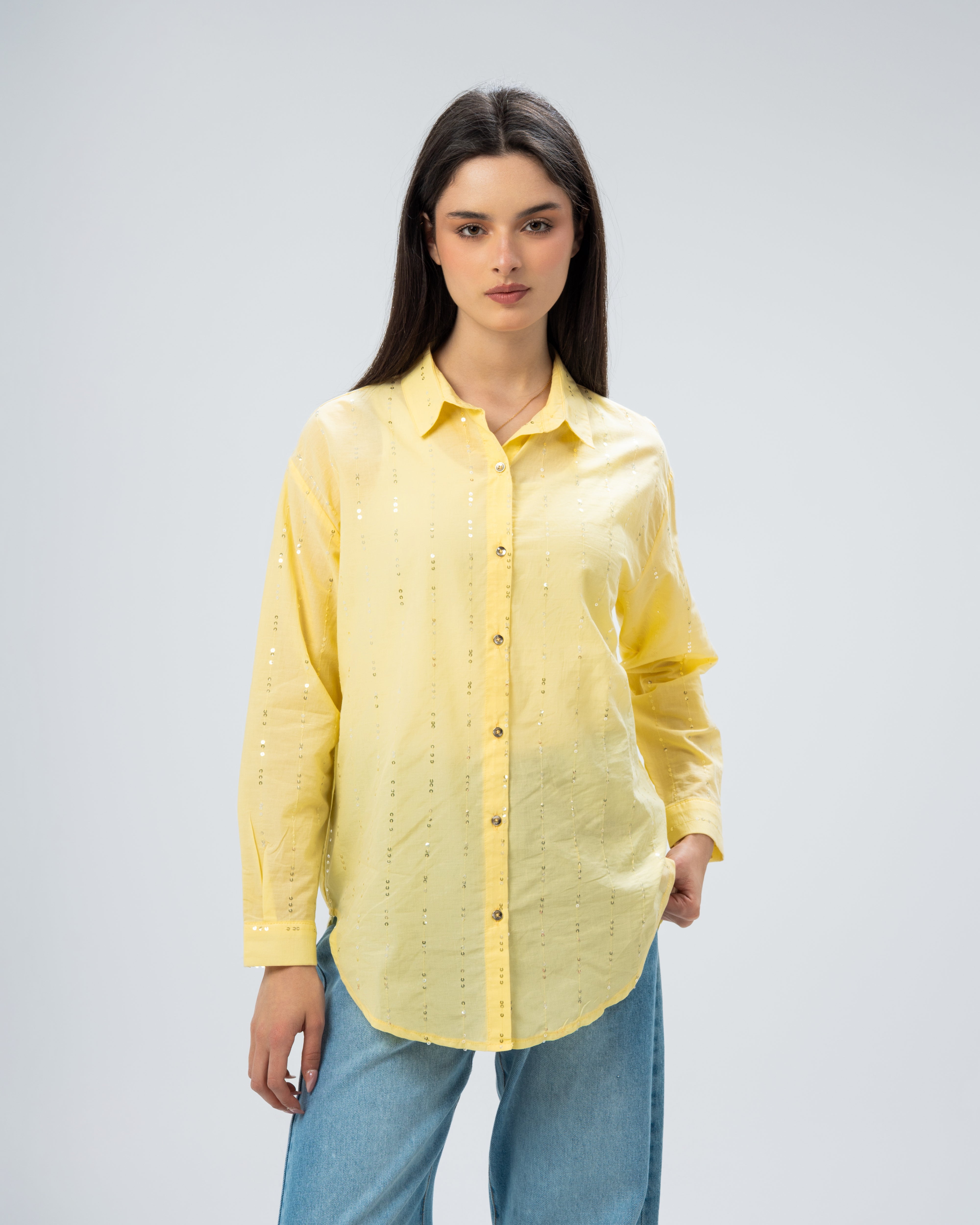 Glam Vertical Sequin Shirt