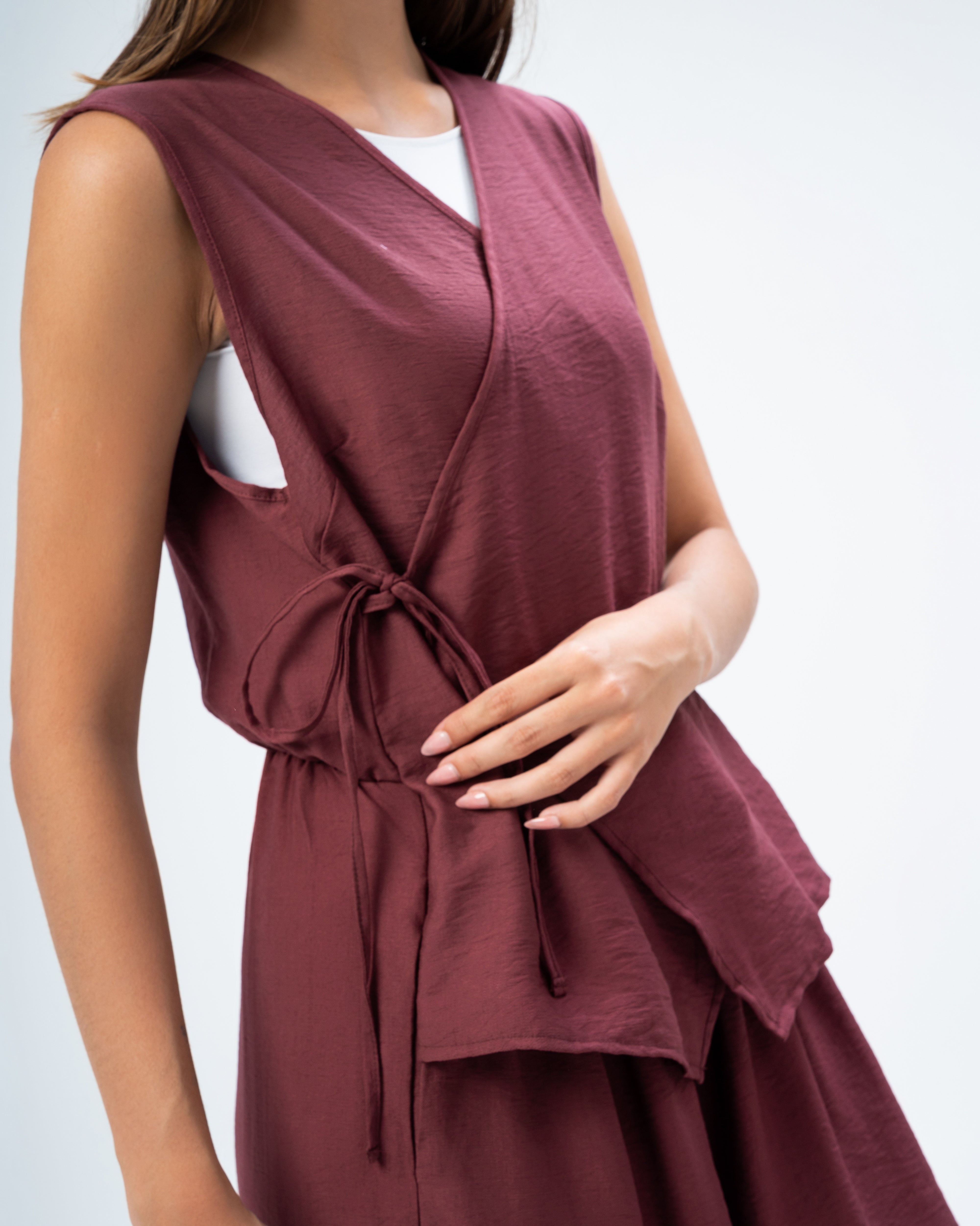 Linen jumpsuit cut