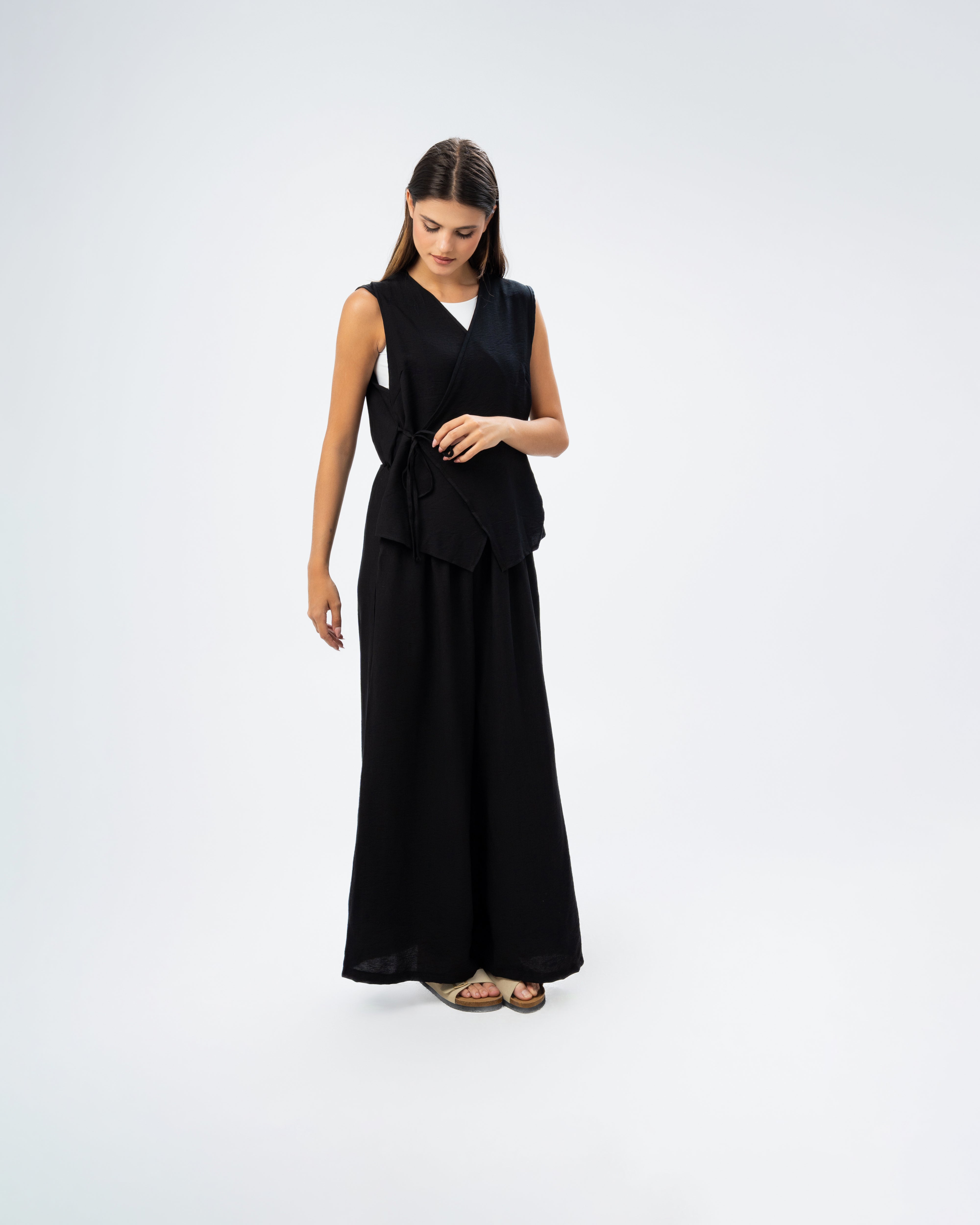 Linen jumpsuit cut