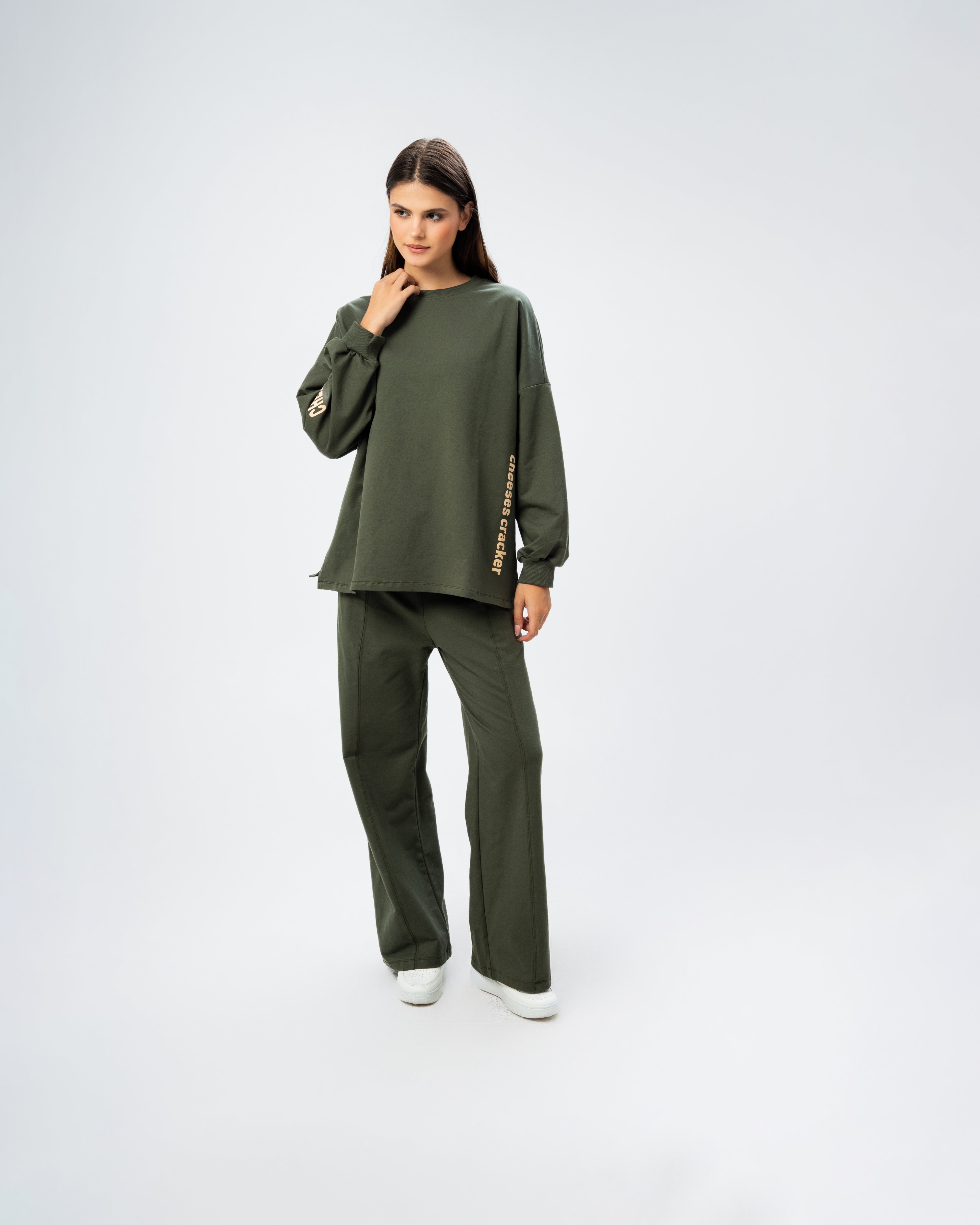 Sweatshirt with print on the back
