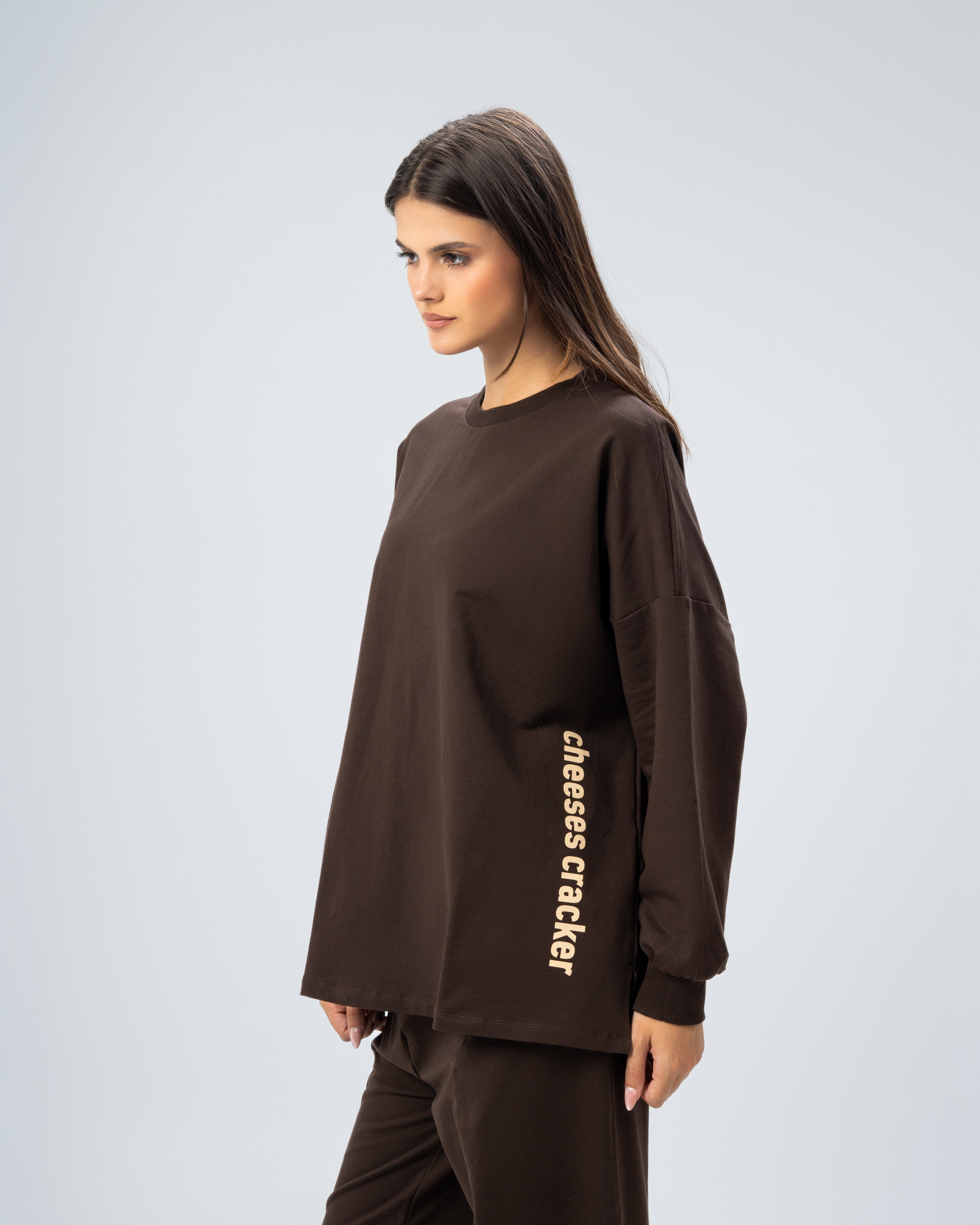 Sweatshirt with print on the back