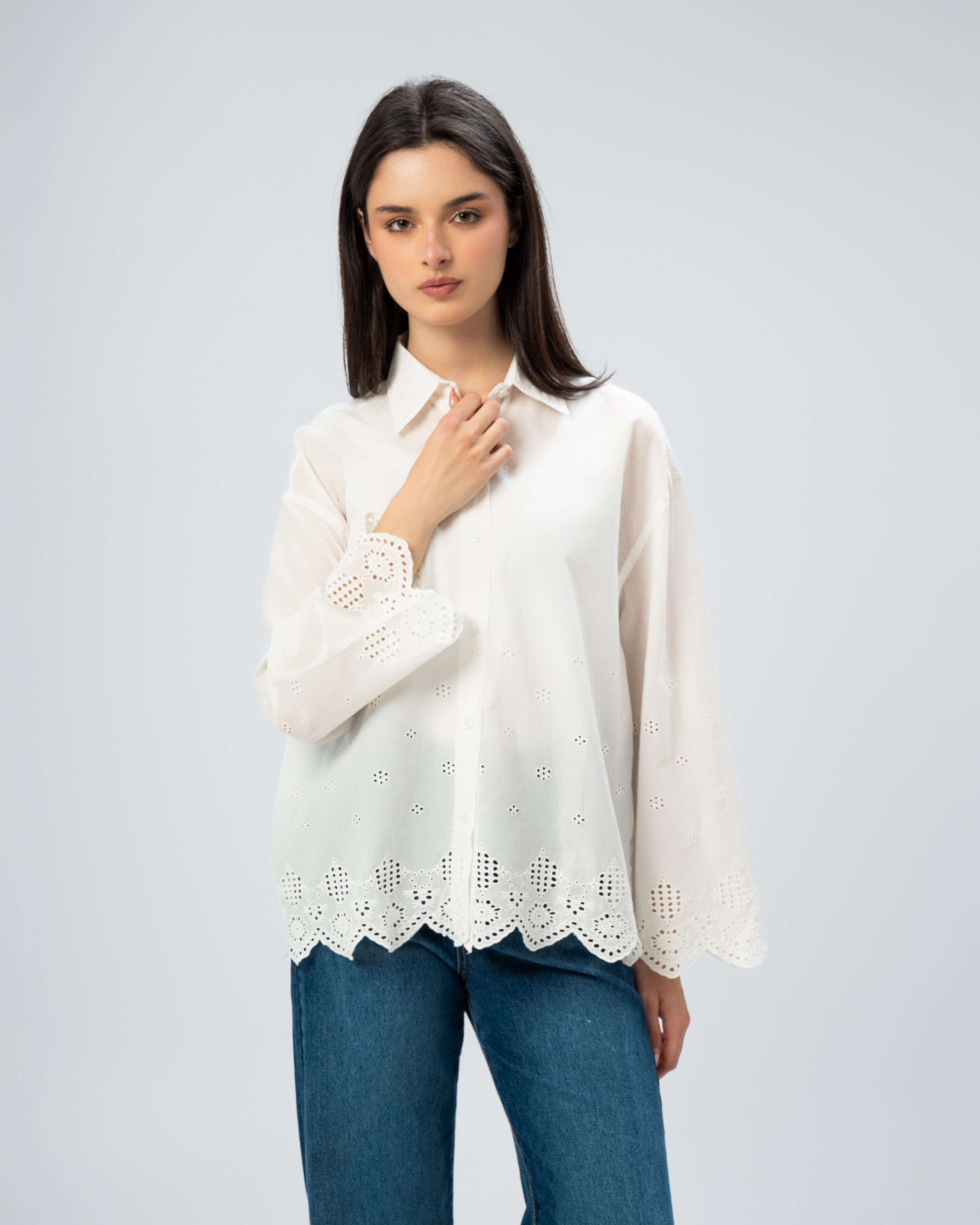 Embroidered chemise
