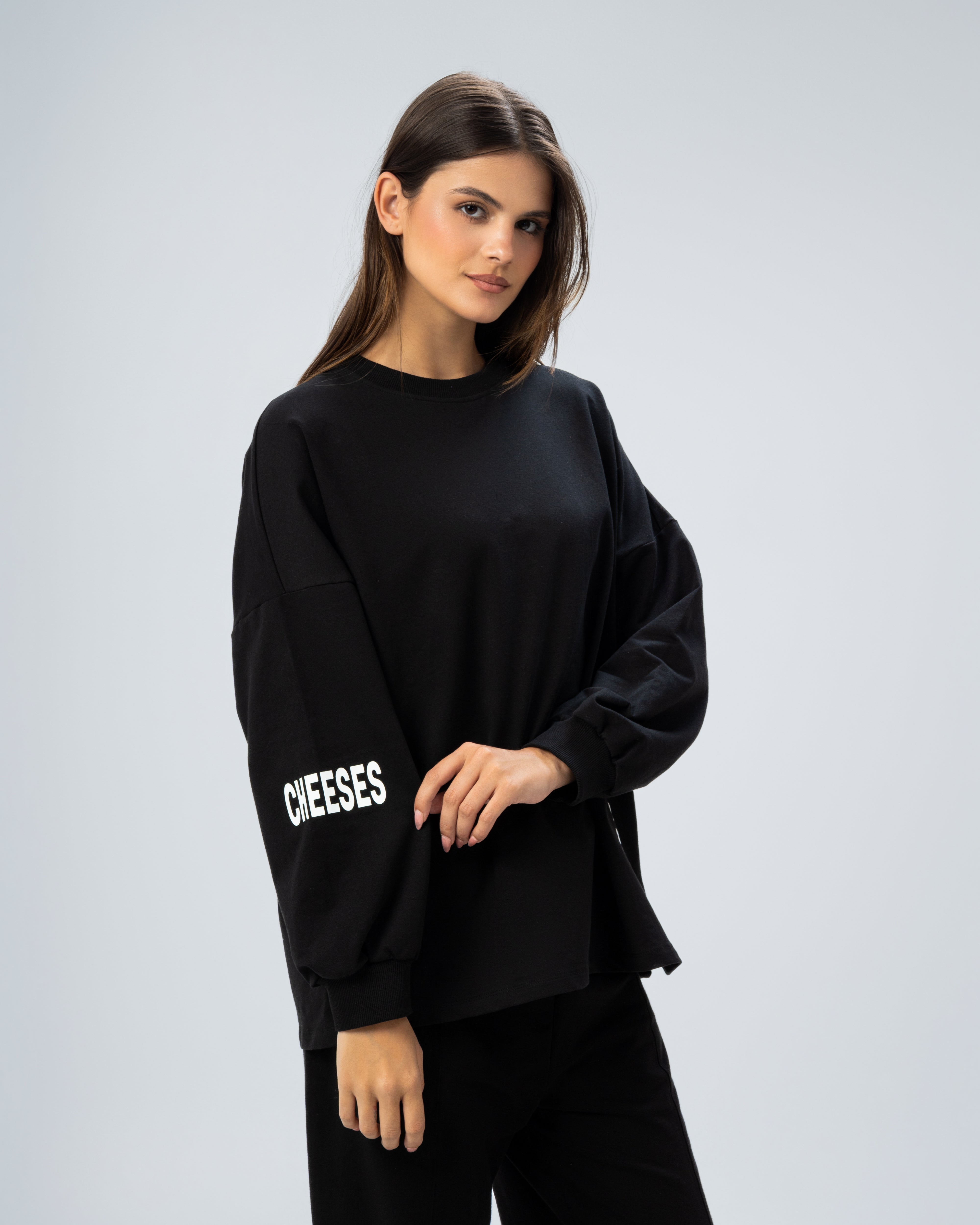 Sweatshirt with print on the back