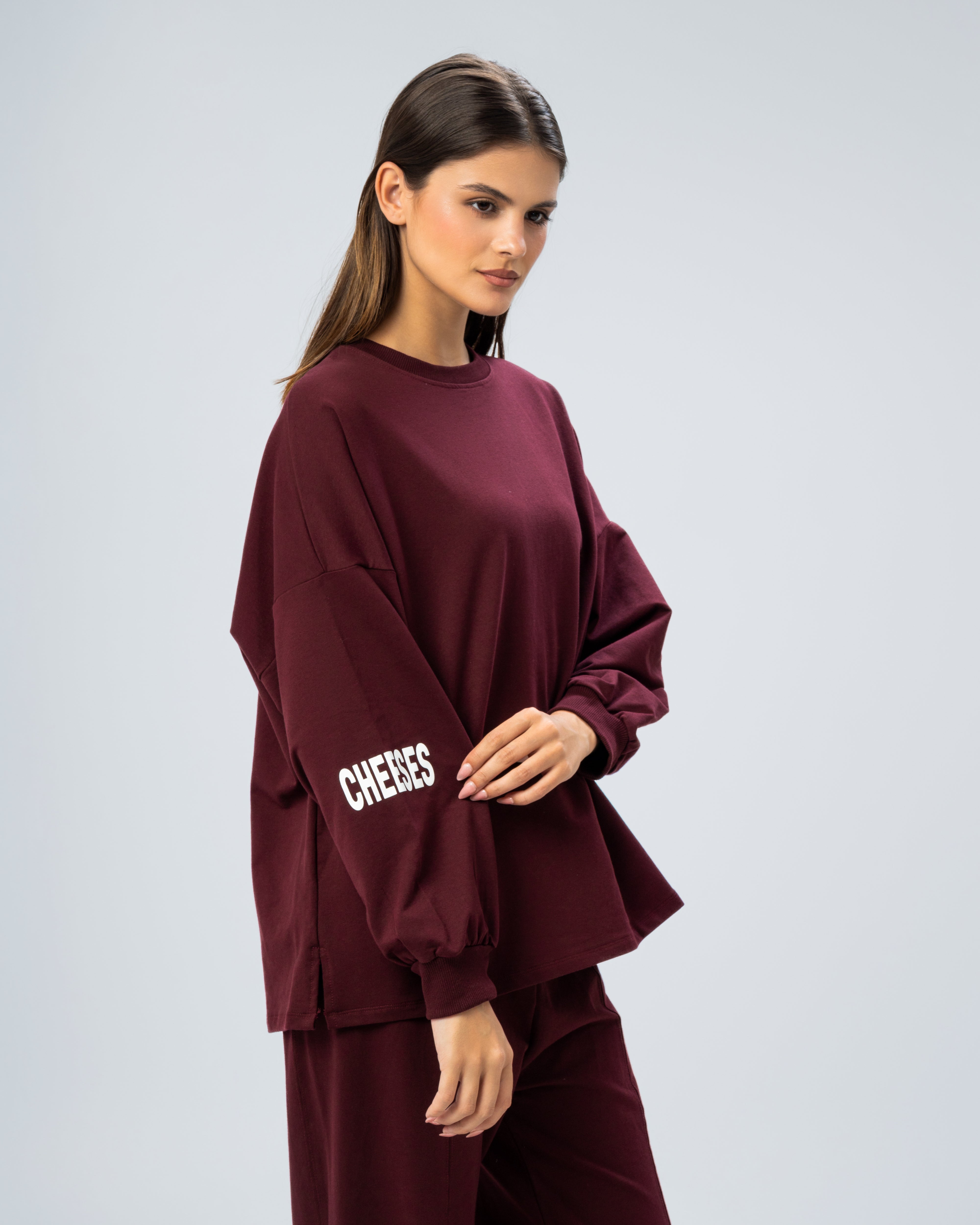Sweatshirt with print on the back