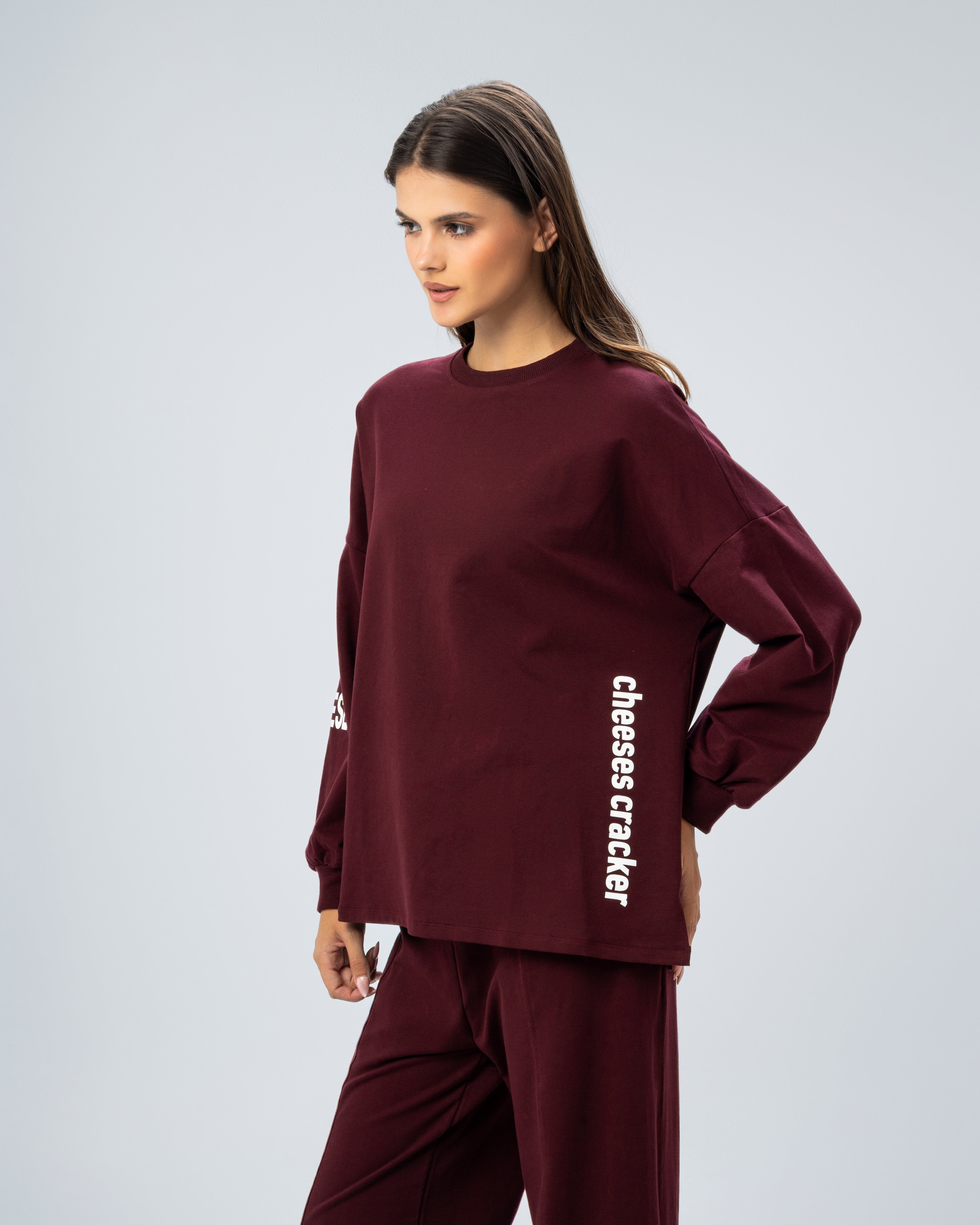 Sweatshirt with print on the back