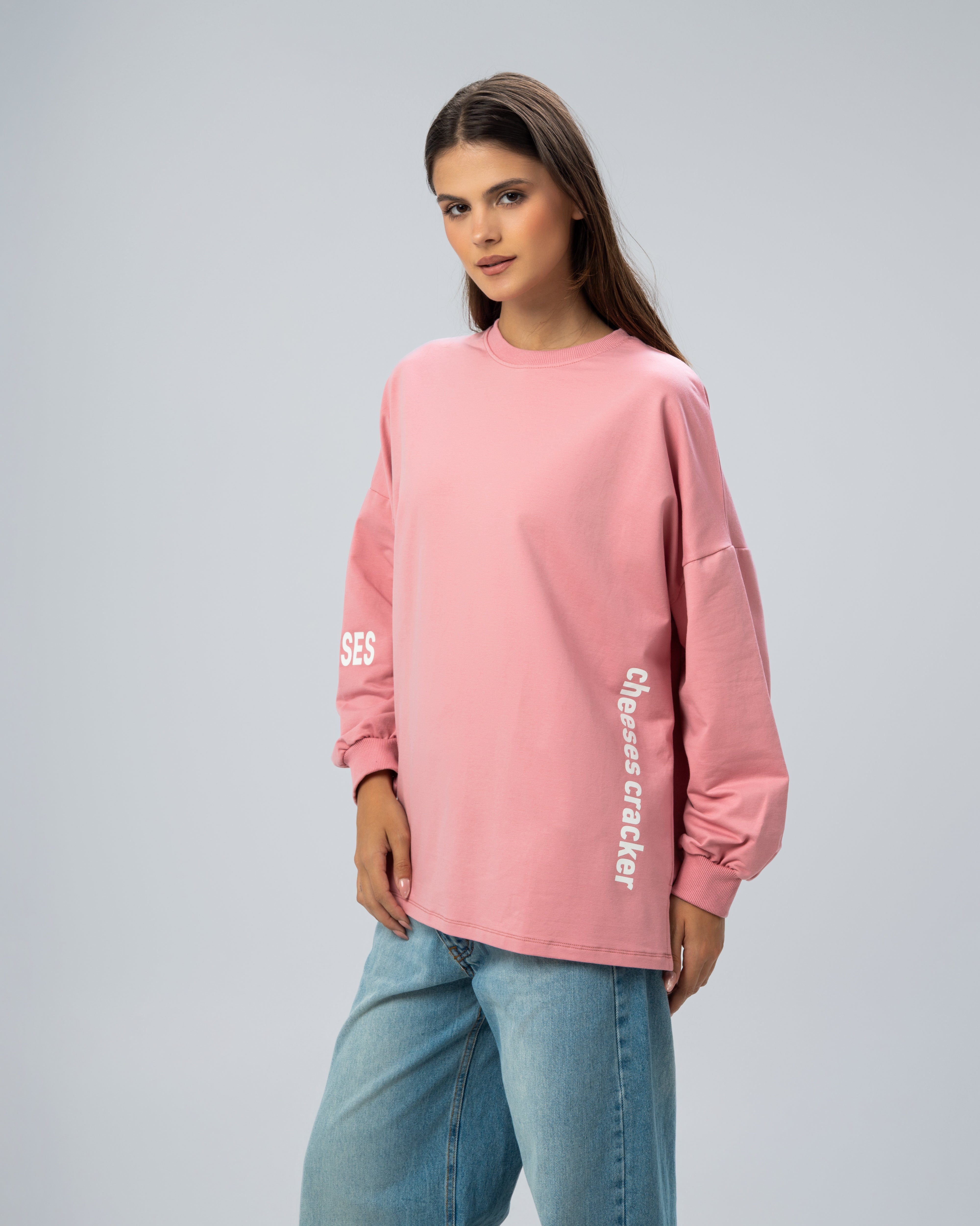 Sweatshirt with print on the back