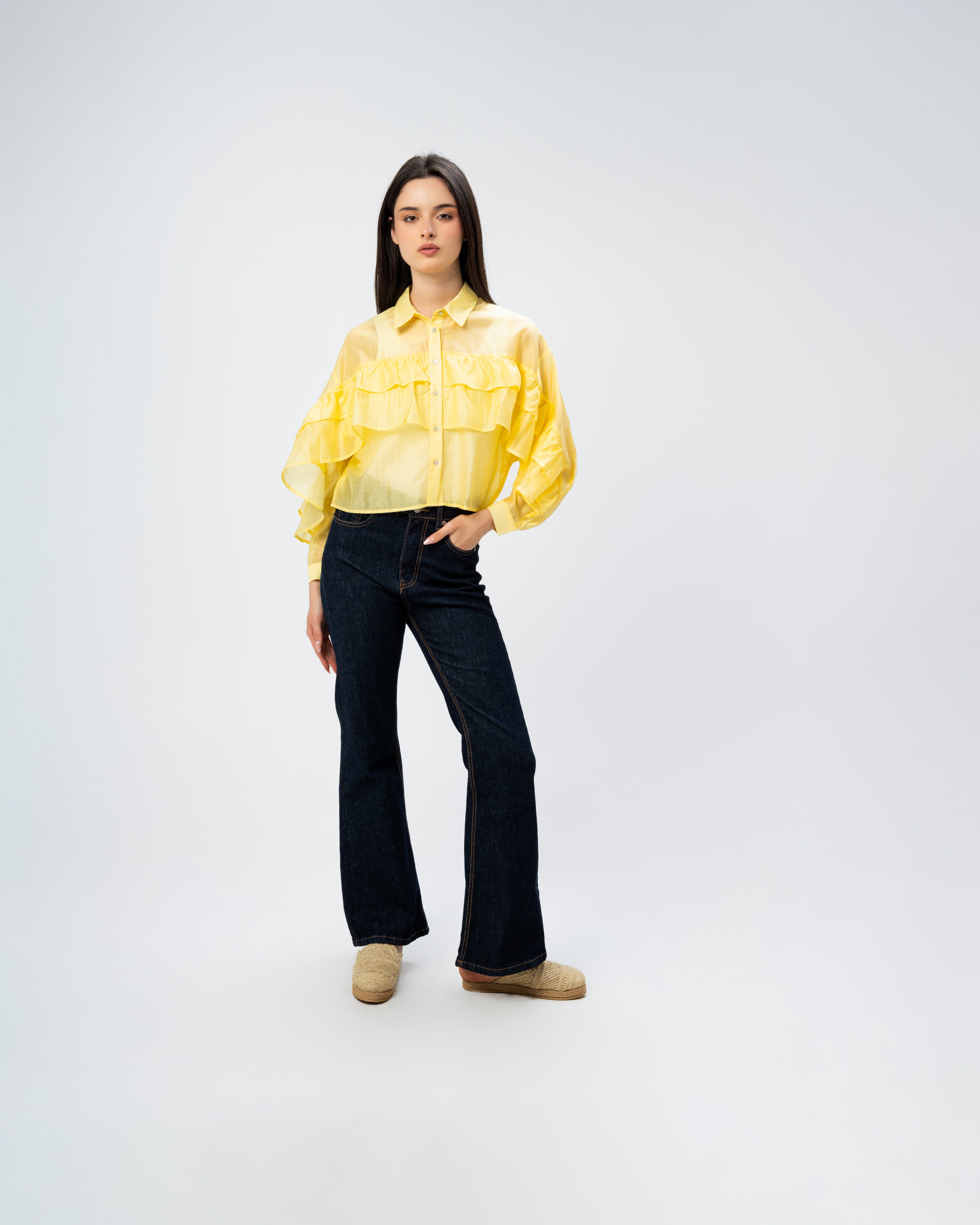 Multi-Tier Ruffle Blouse