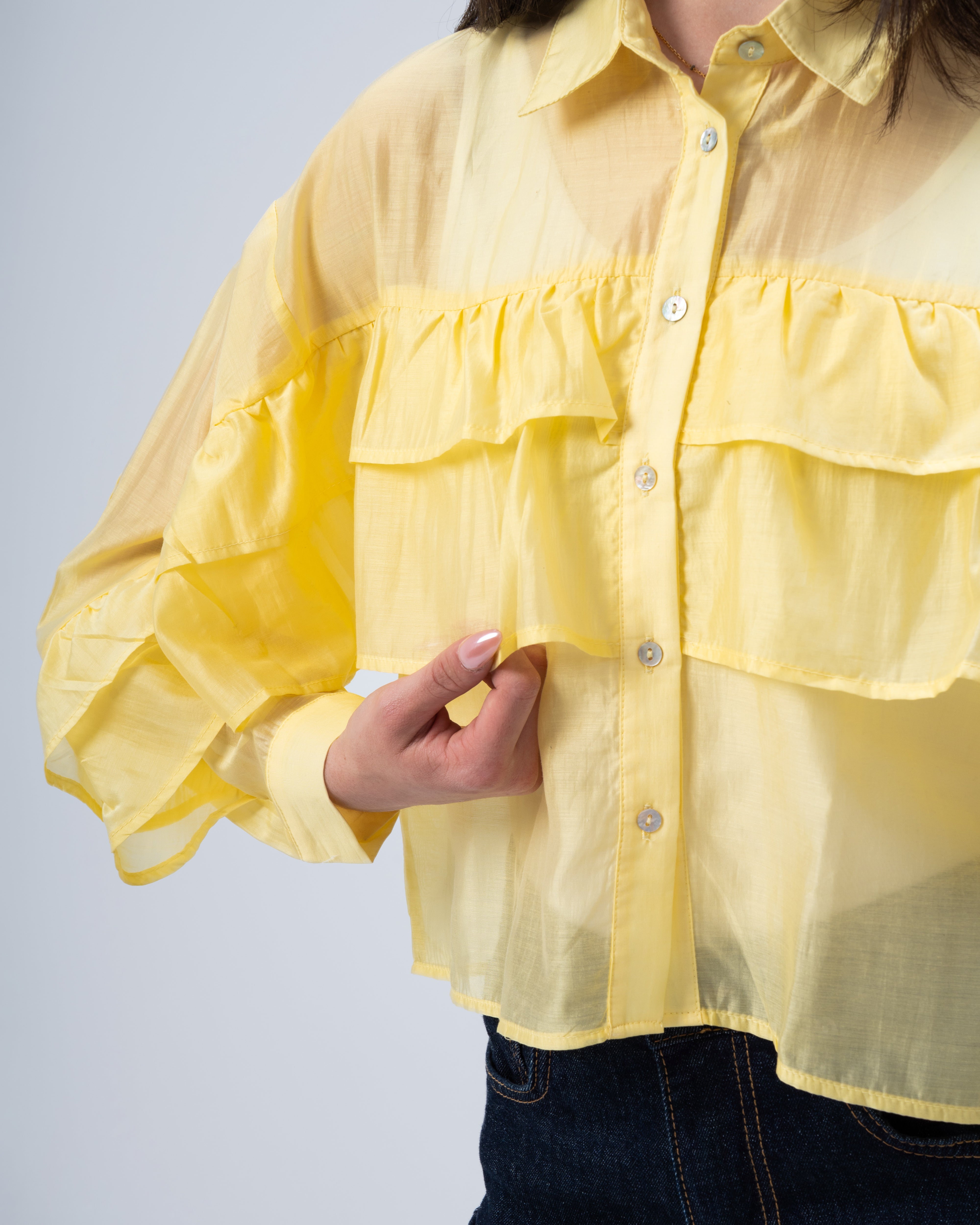 Multi-Tier Ruffle Blouse