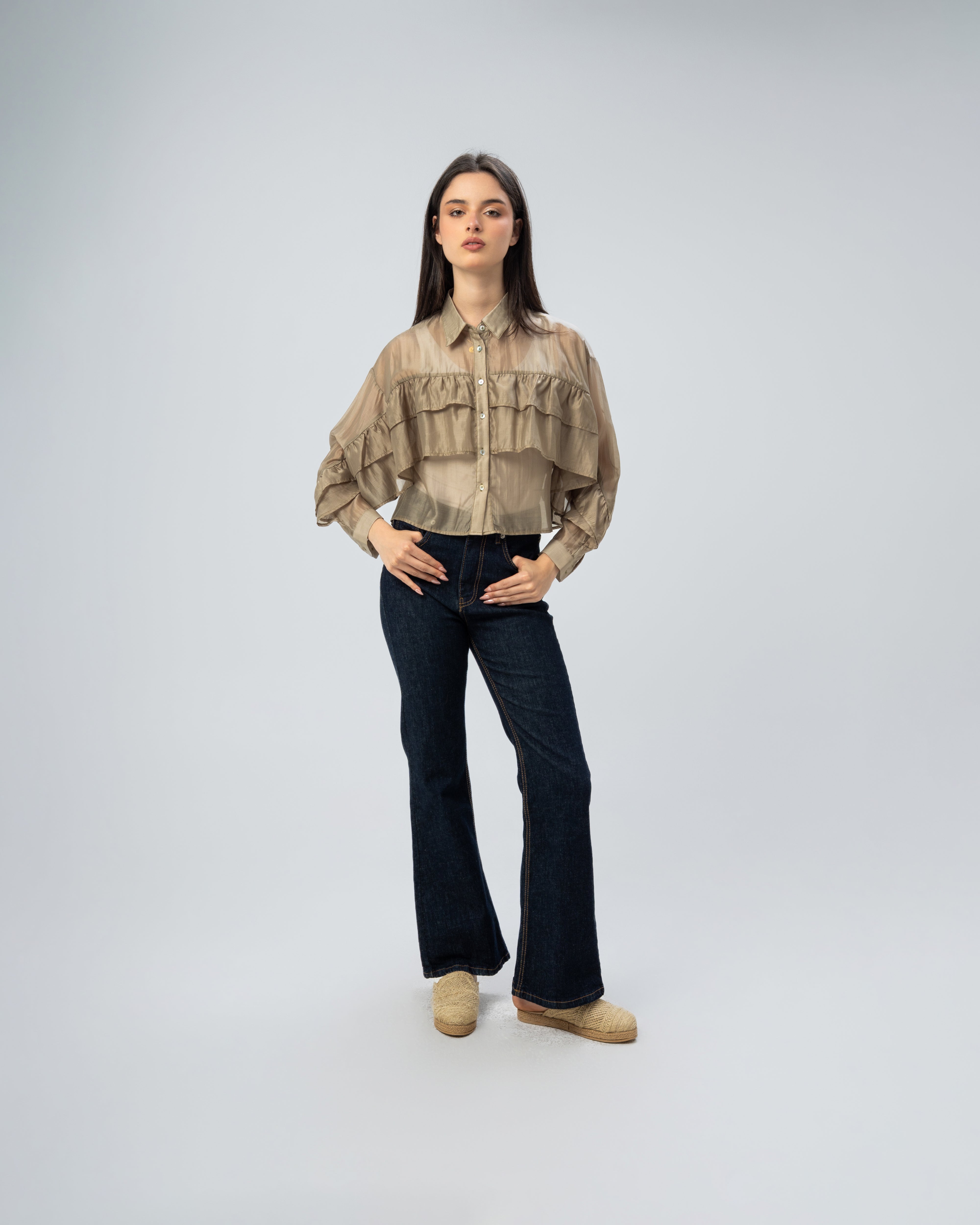 Multi-Tier Ruffle Blouse