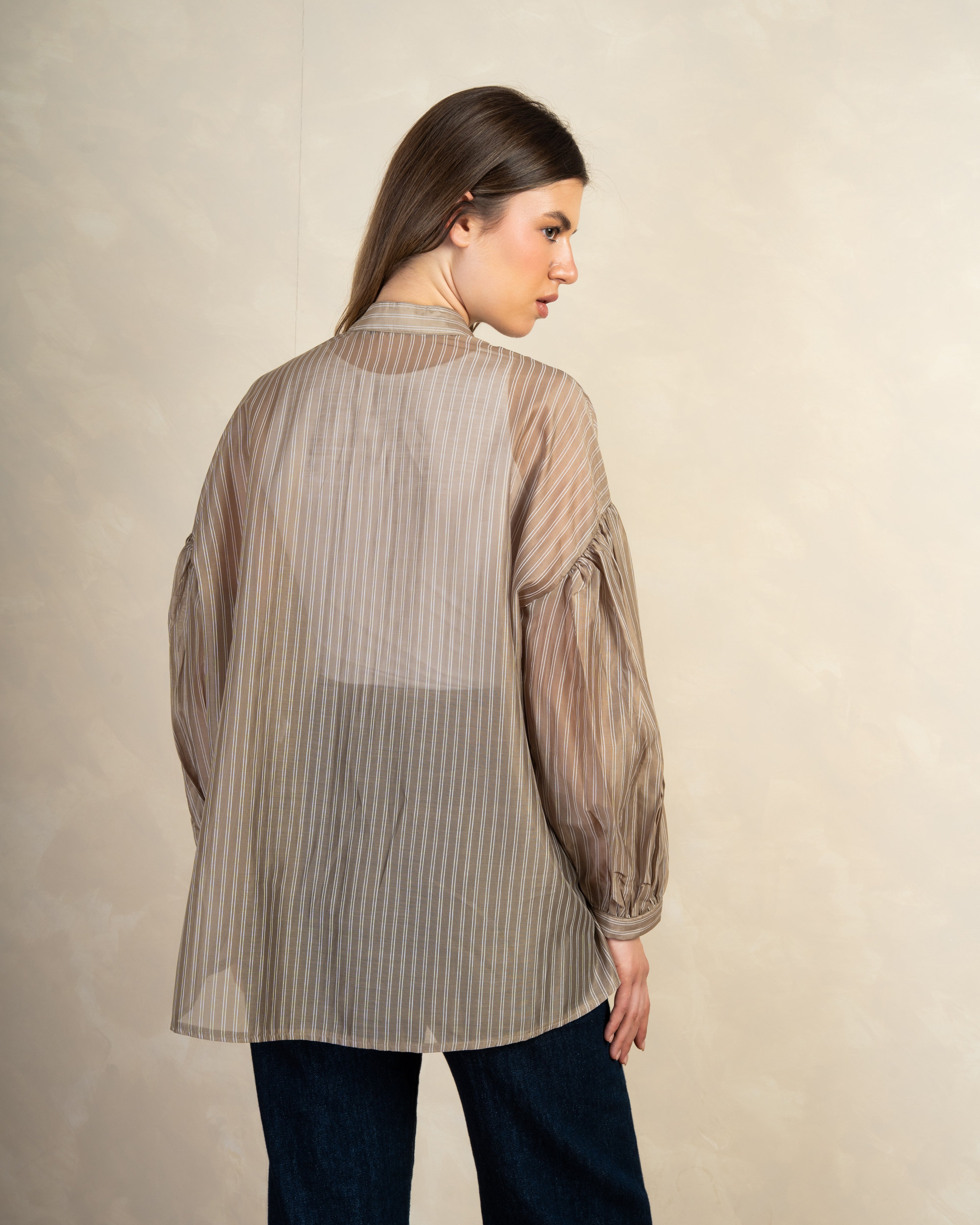 Long Striped Shirt In Different Colors