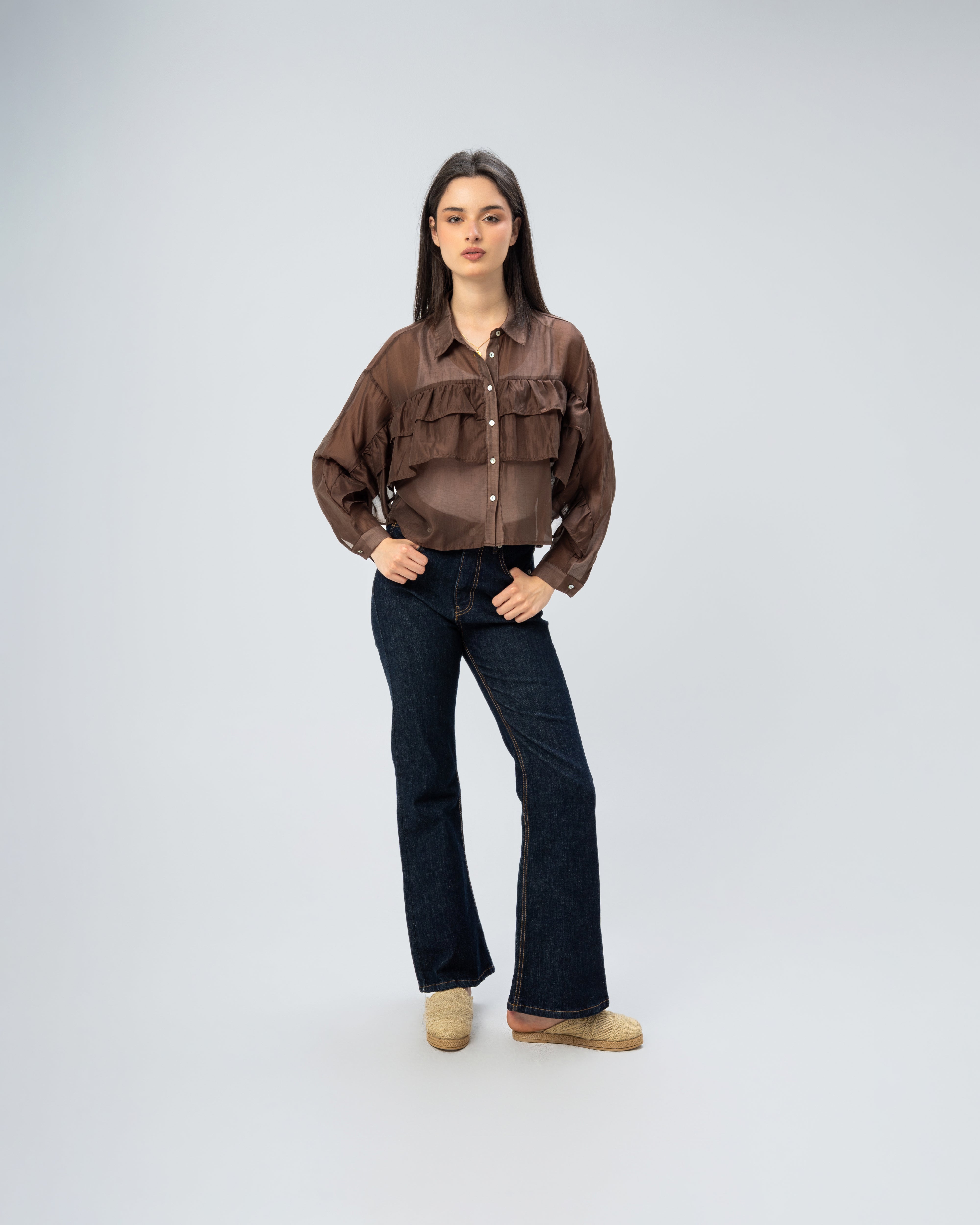 Multi-Tier Ruffle Blouse