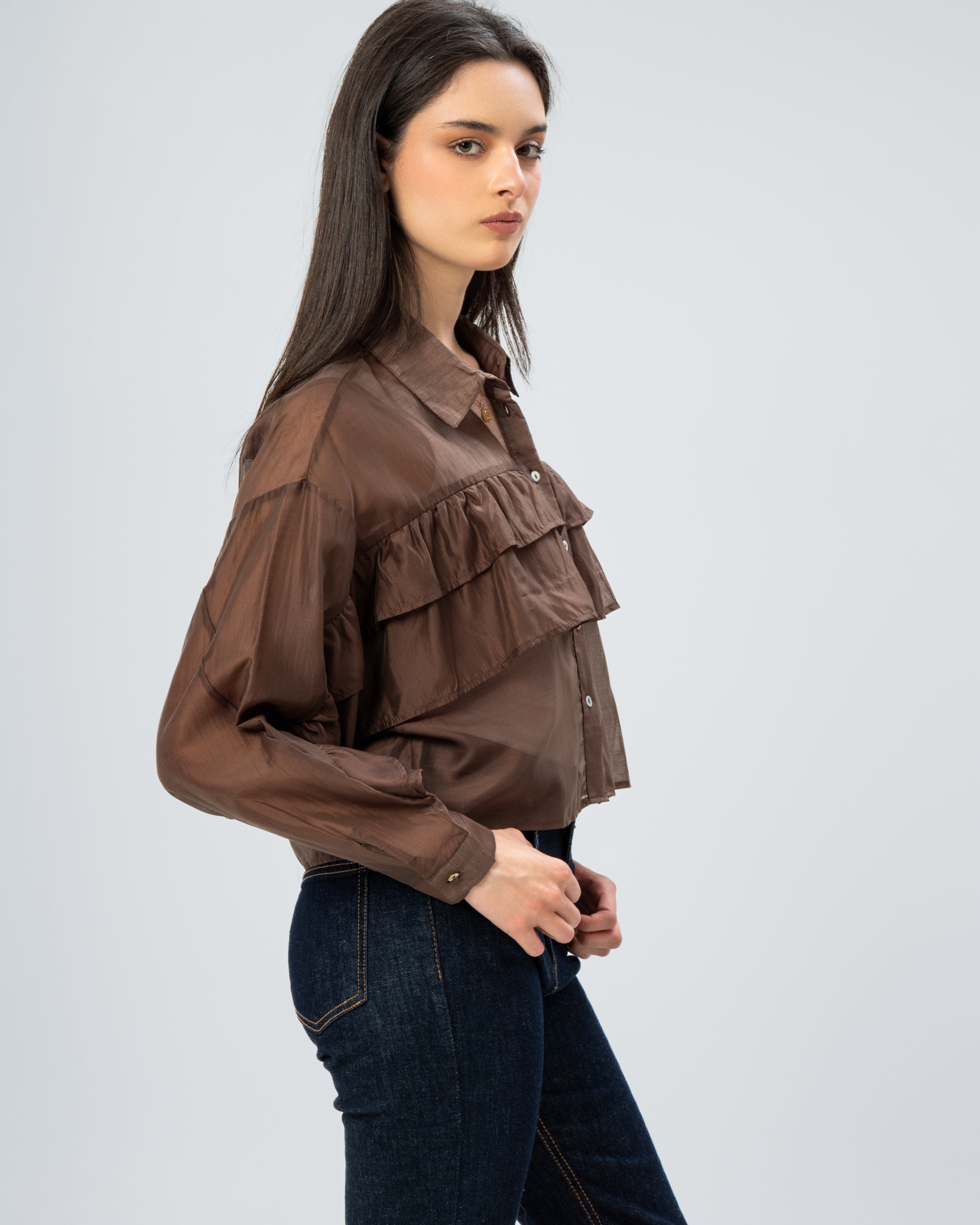 Multi-Tier Ruffle Blouse
