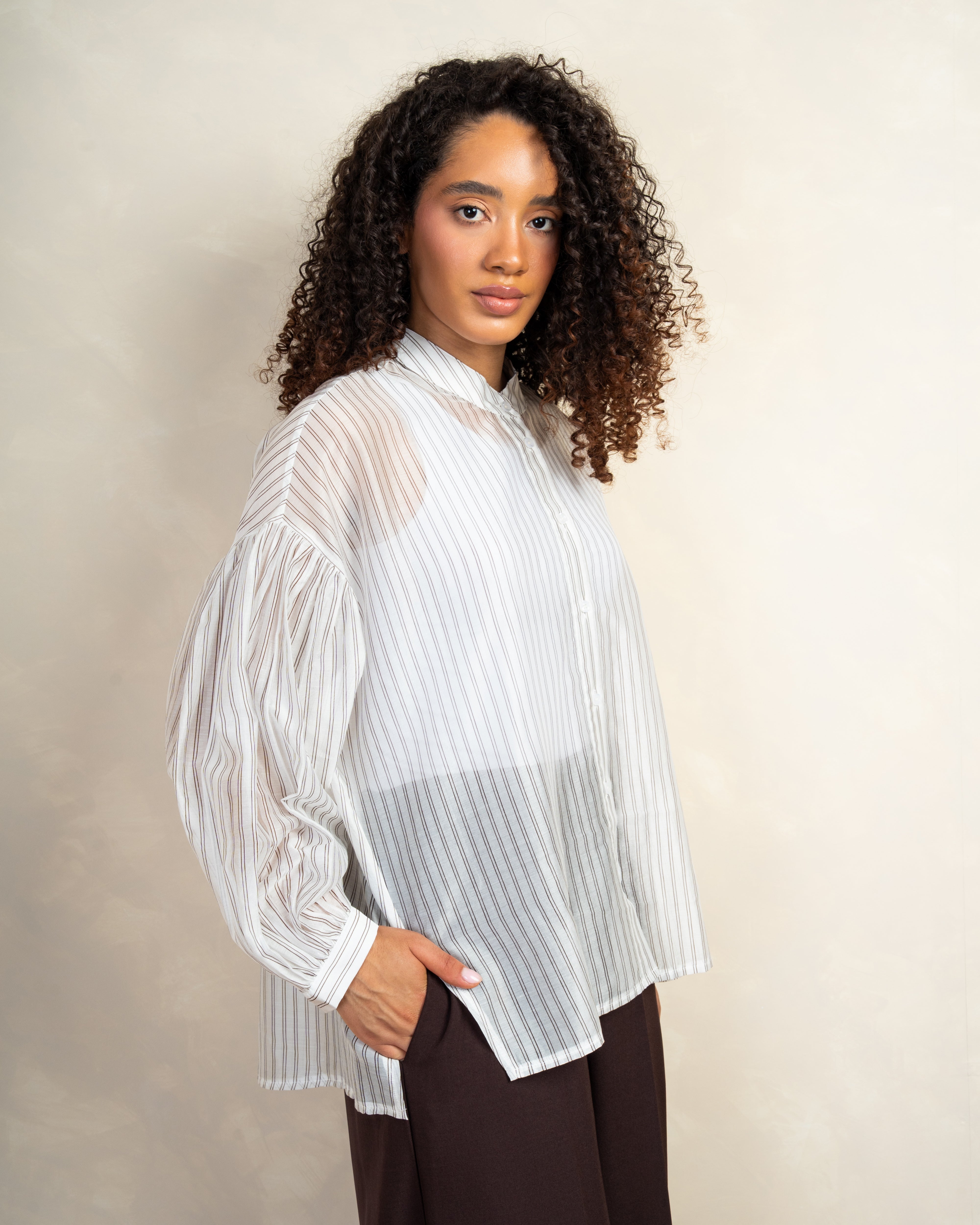 Long Striped Shirt In Different Colors