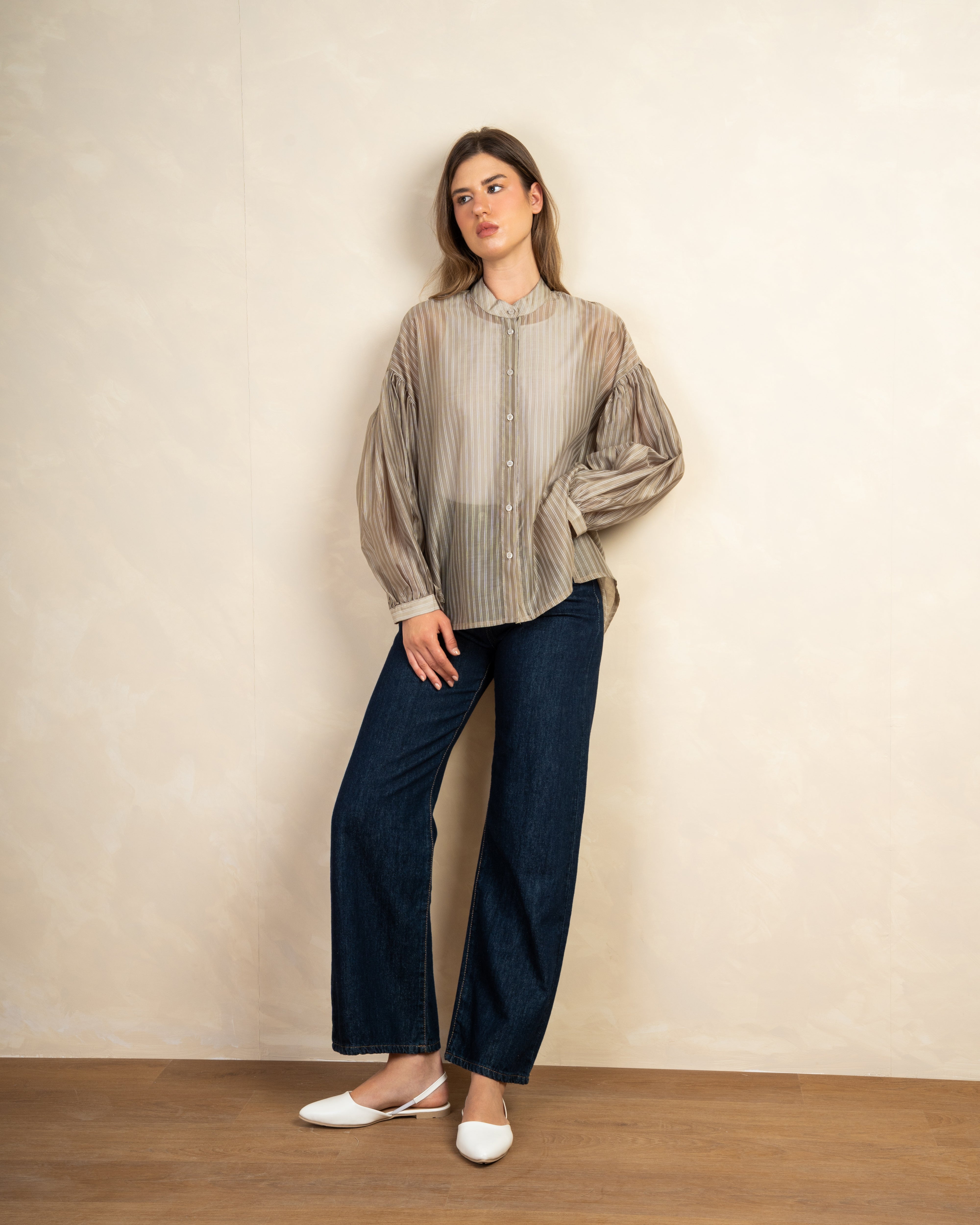 Long Striped Shirt In Different Colors