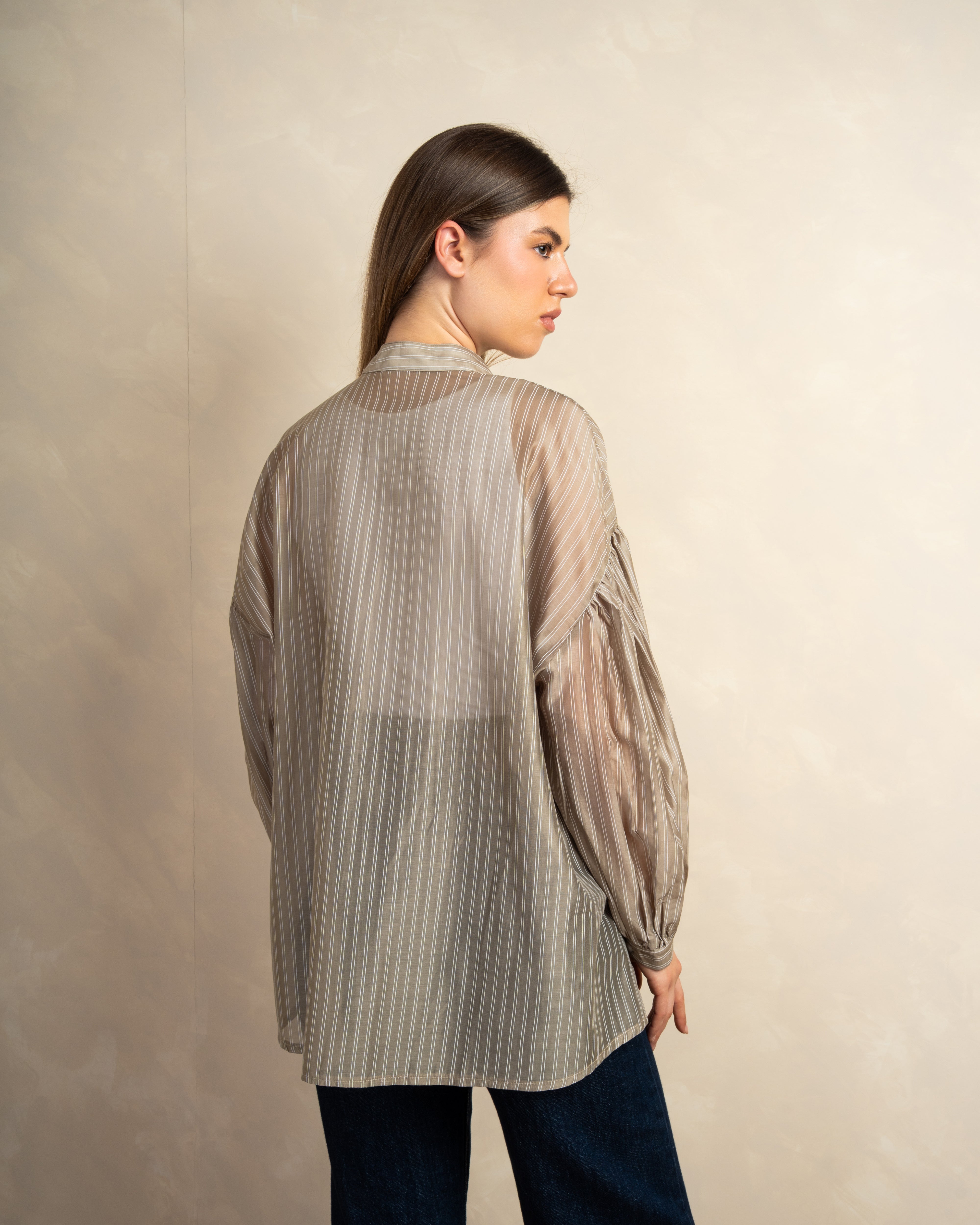 Long Striped Shirt In Different Colors