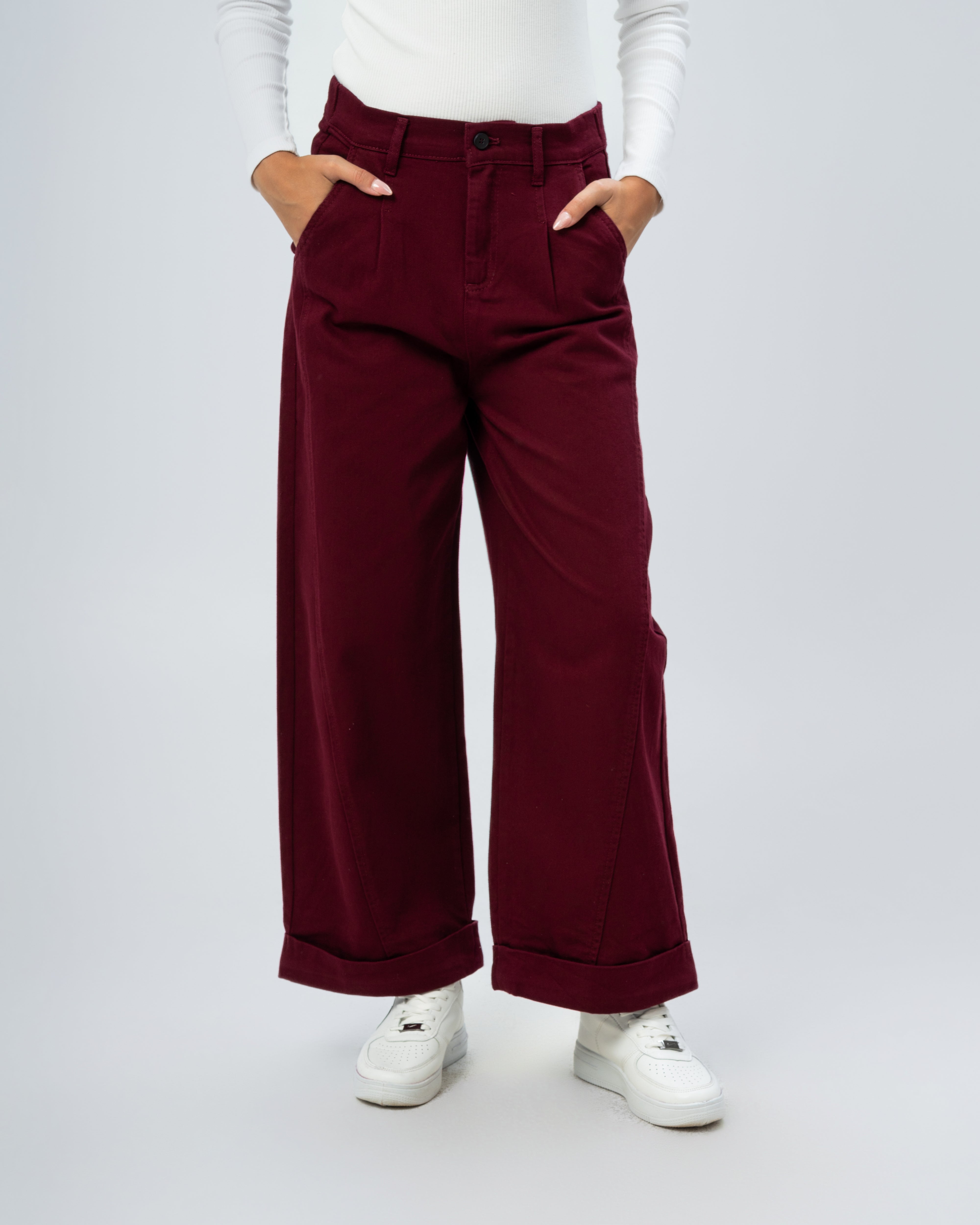 Gabardine trousers