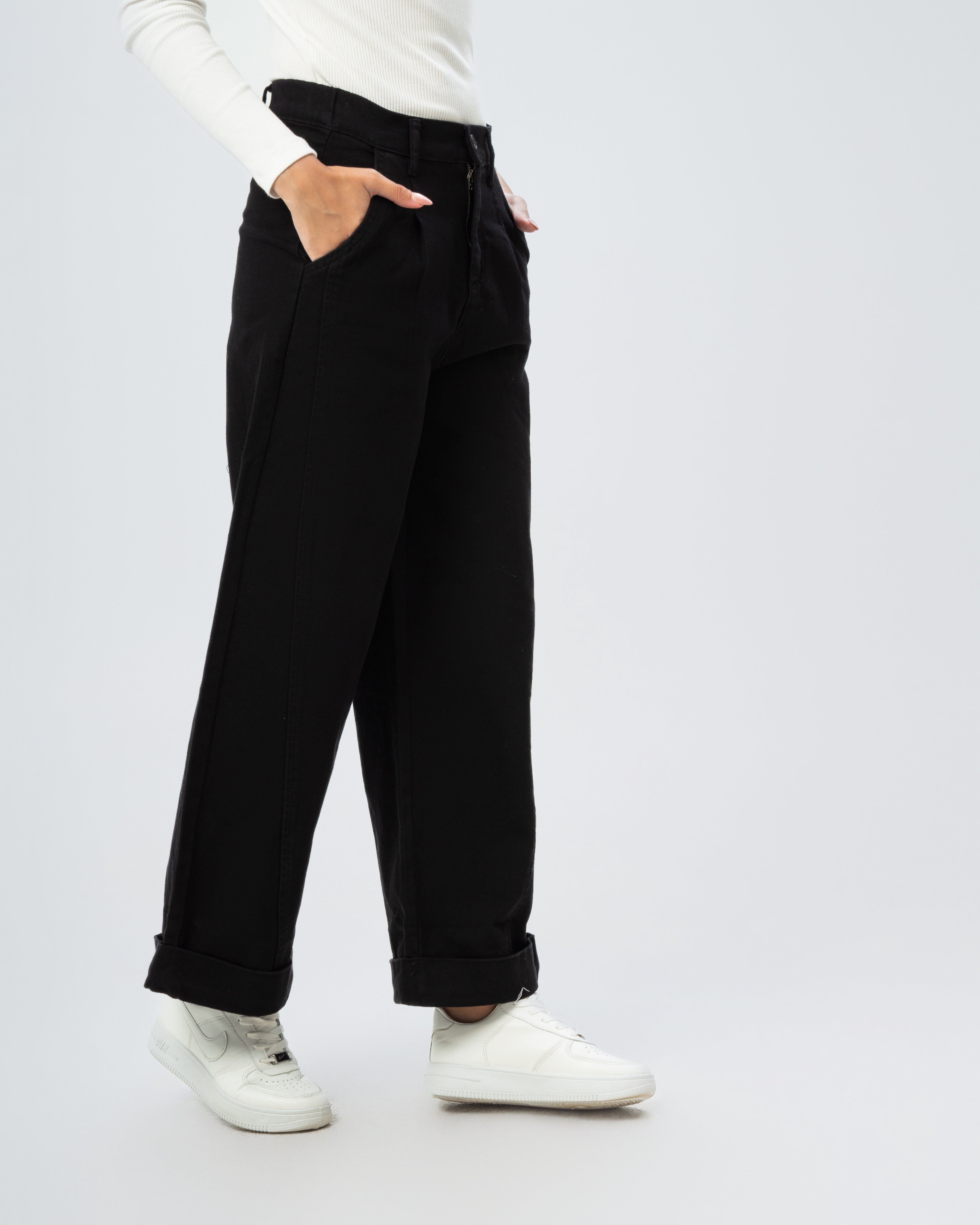 Gabardine trousers
