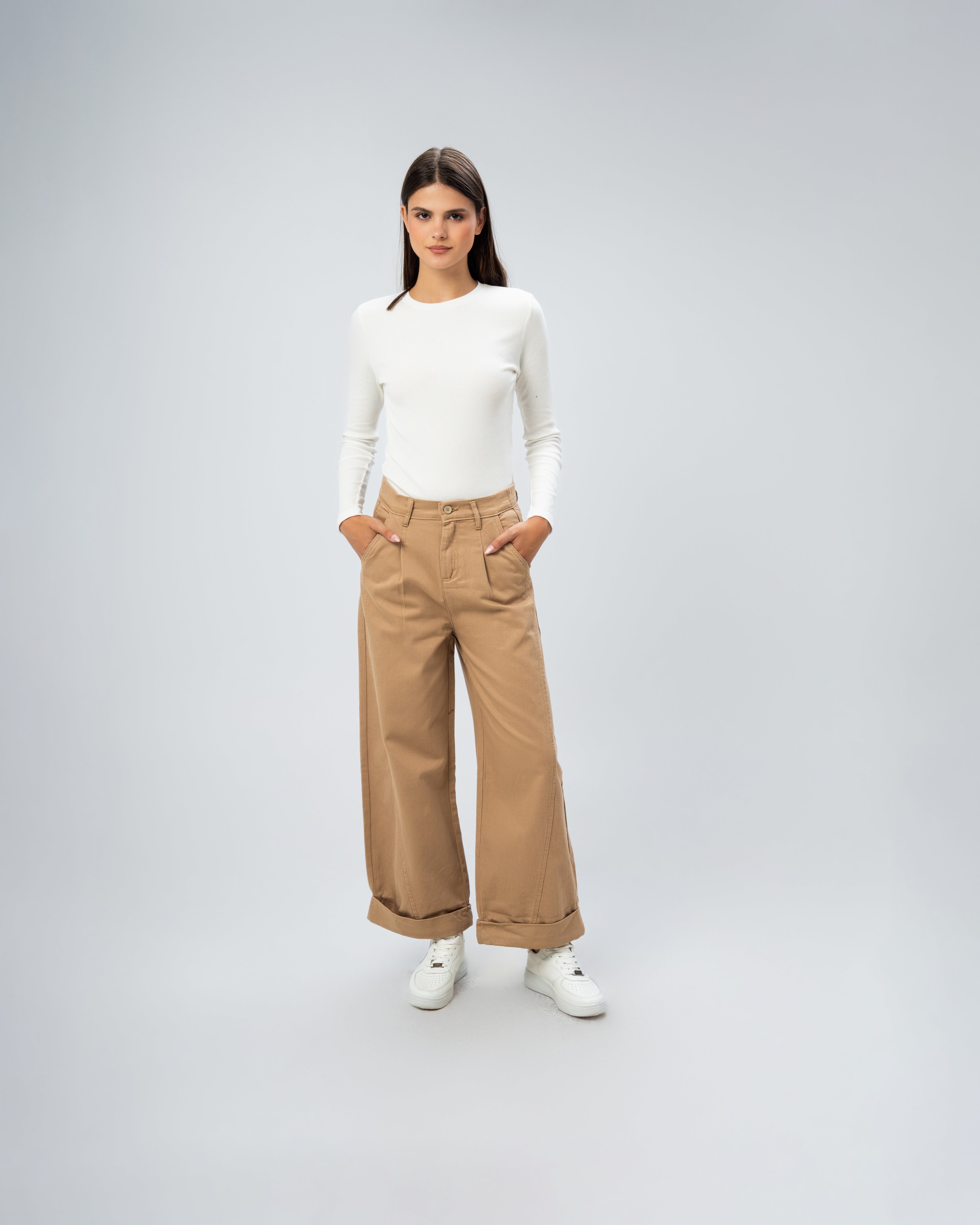 Gabardine trousers