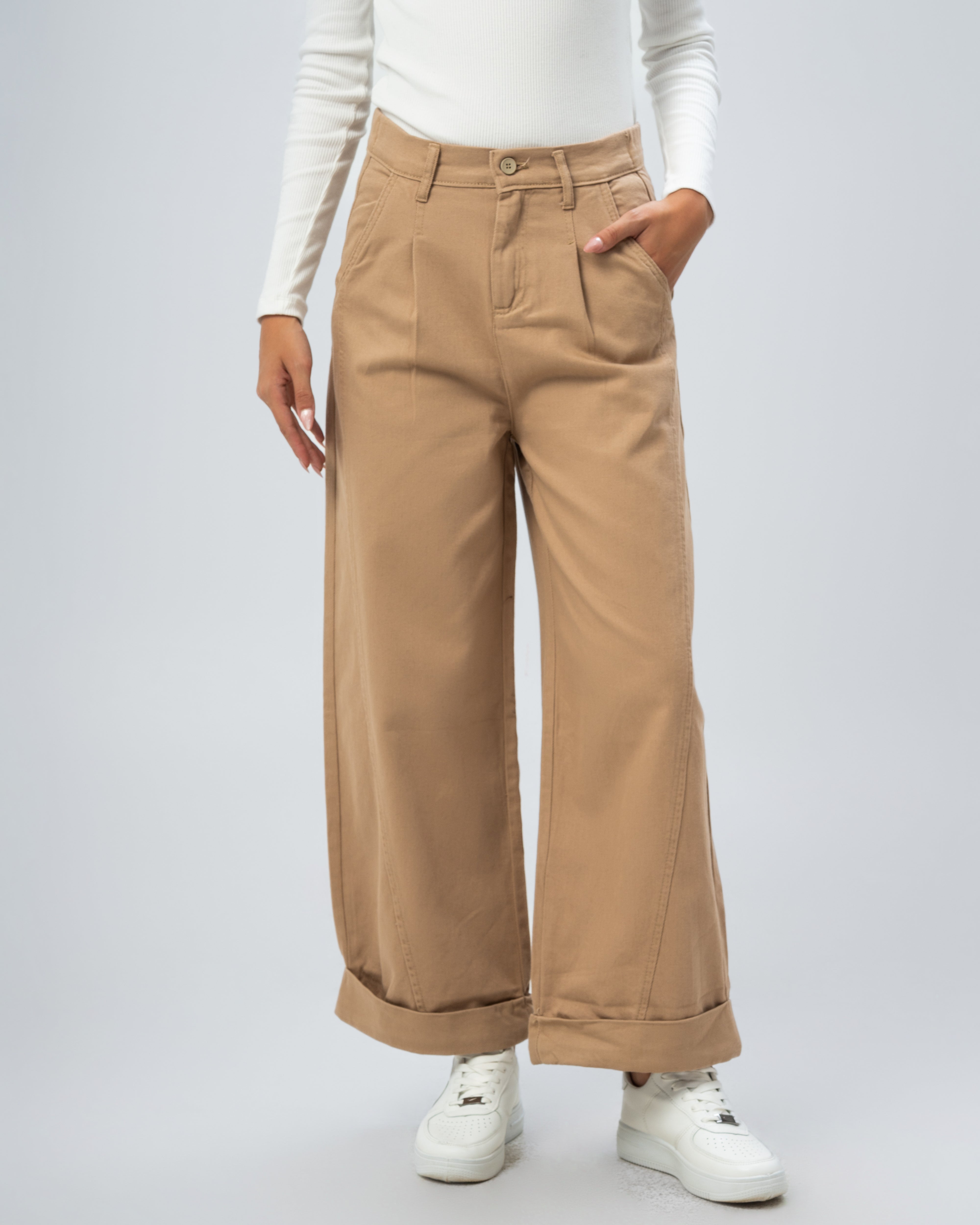 Gabardine trousers