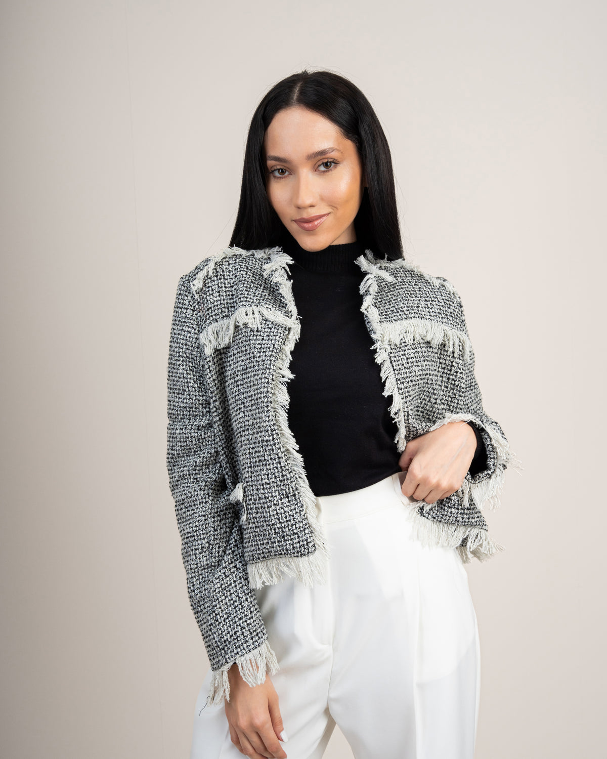 Open Jacket - With Lace Details