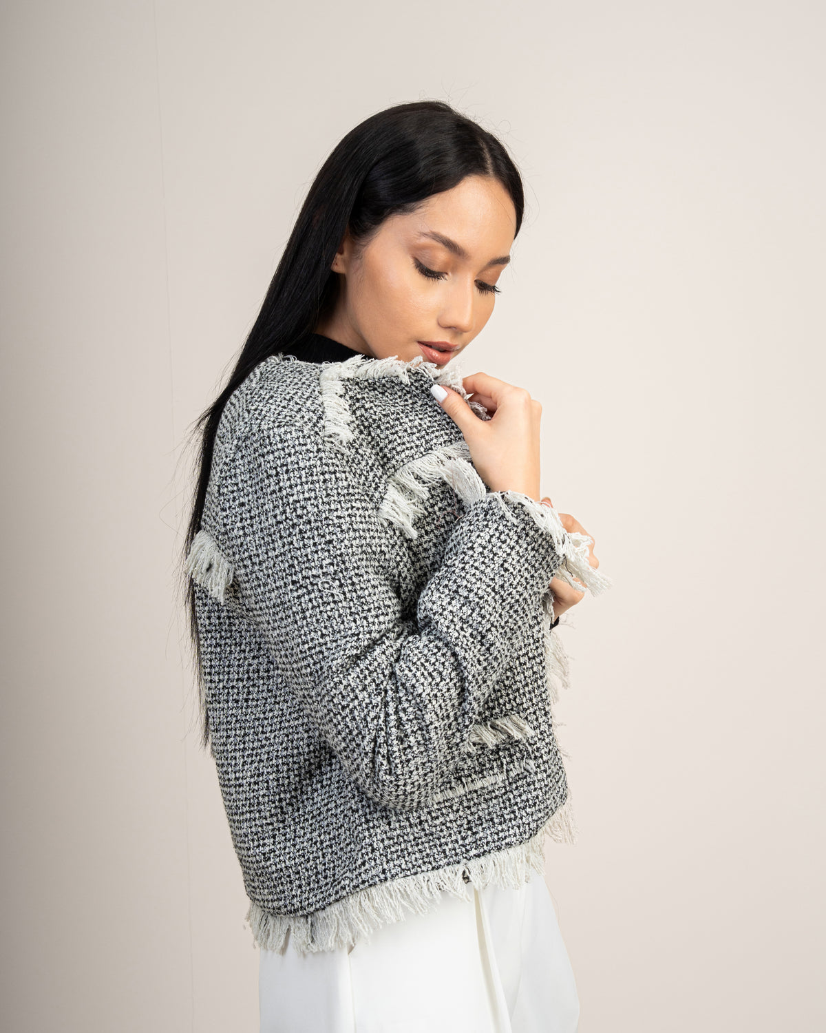 Open Jacket - With Lace Details