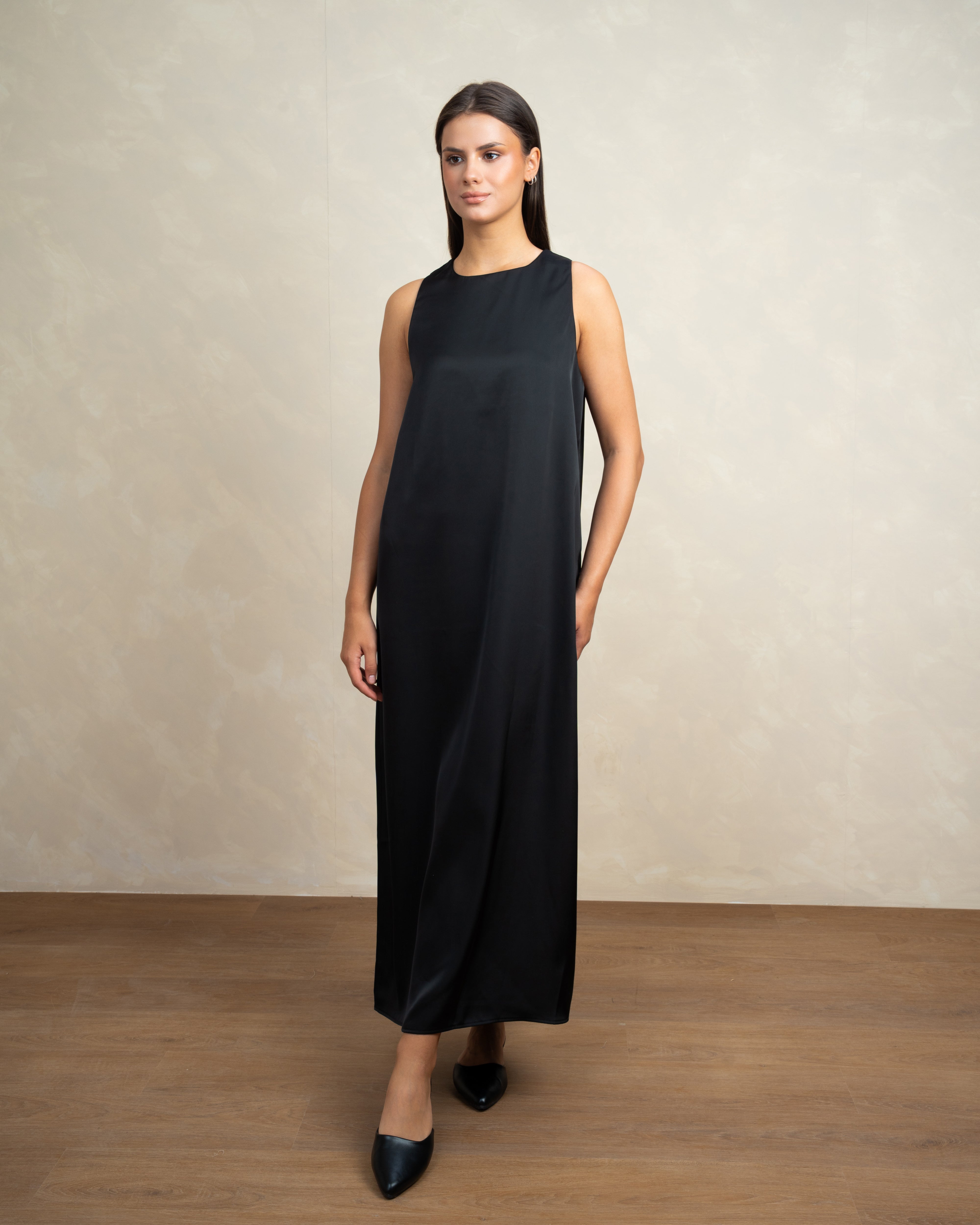 Plain Sleeveless Dress In Different Colors