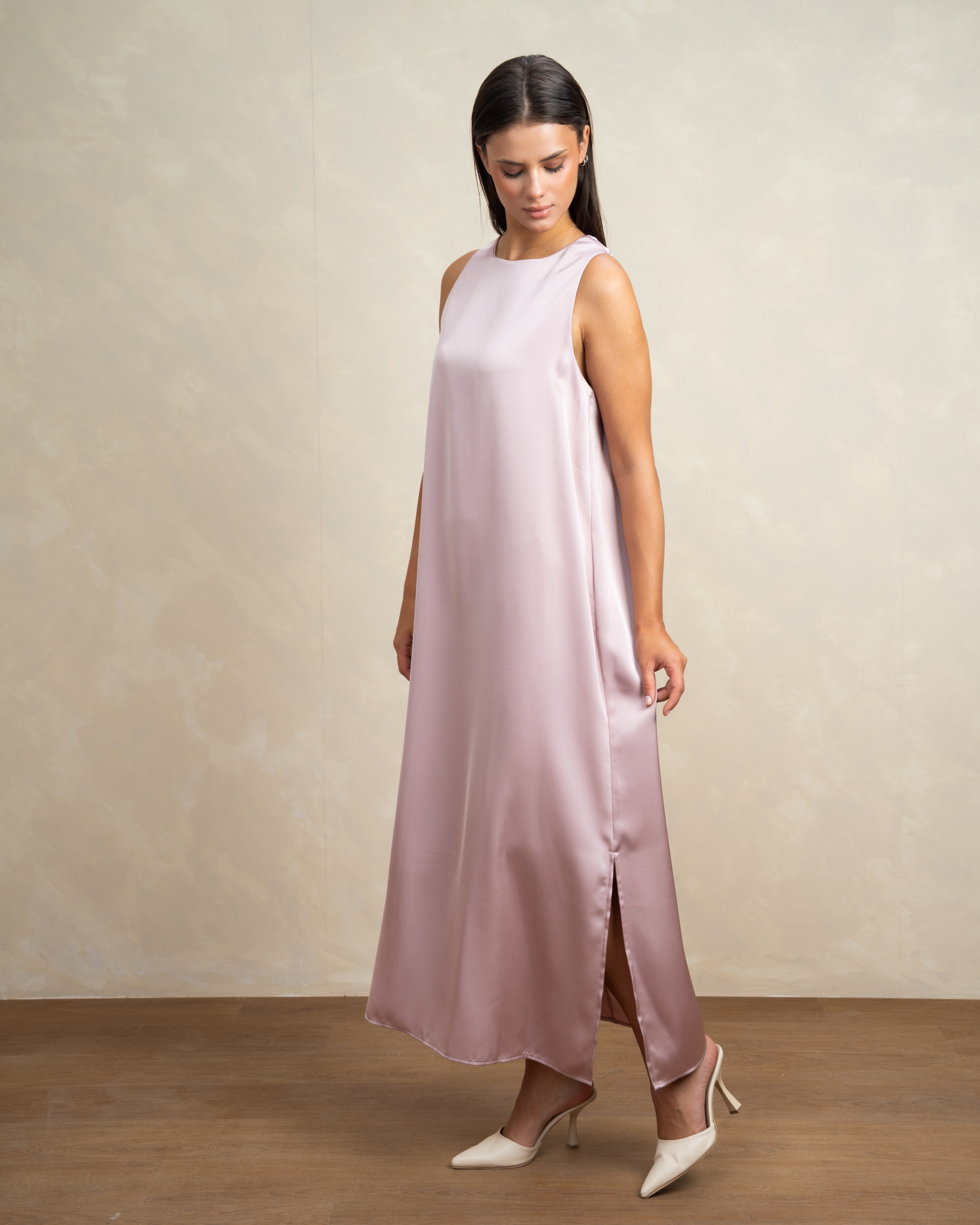 Plain Sleeveless Dress In Different Colors
