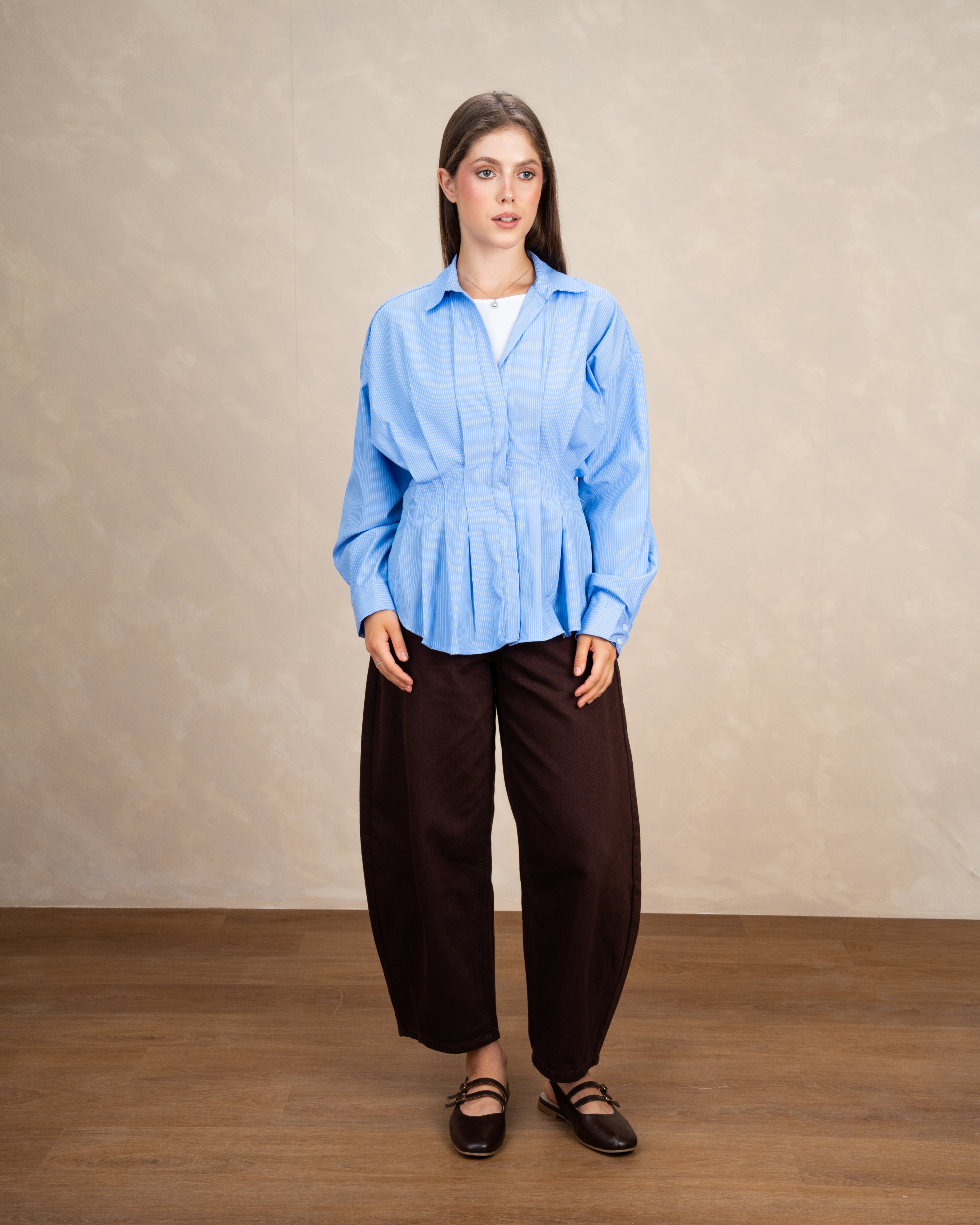 Plain Ribbed Shirt
