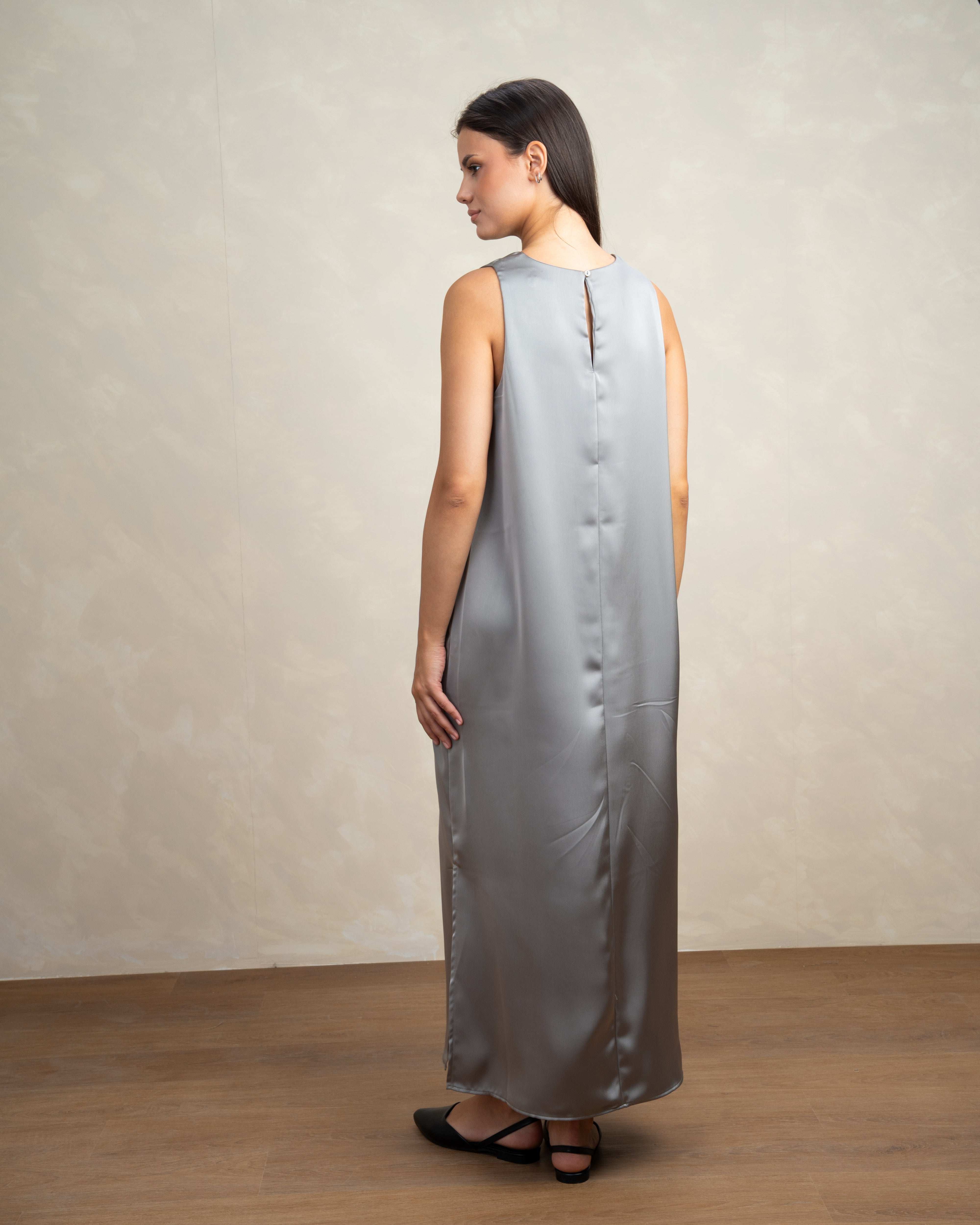 Plain Sleeveless Dress In Different Colors