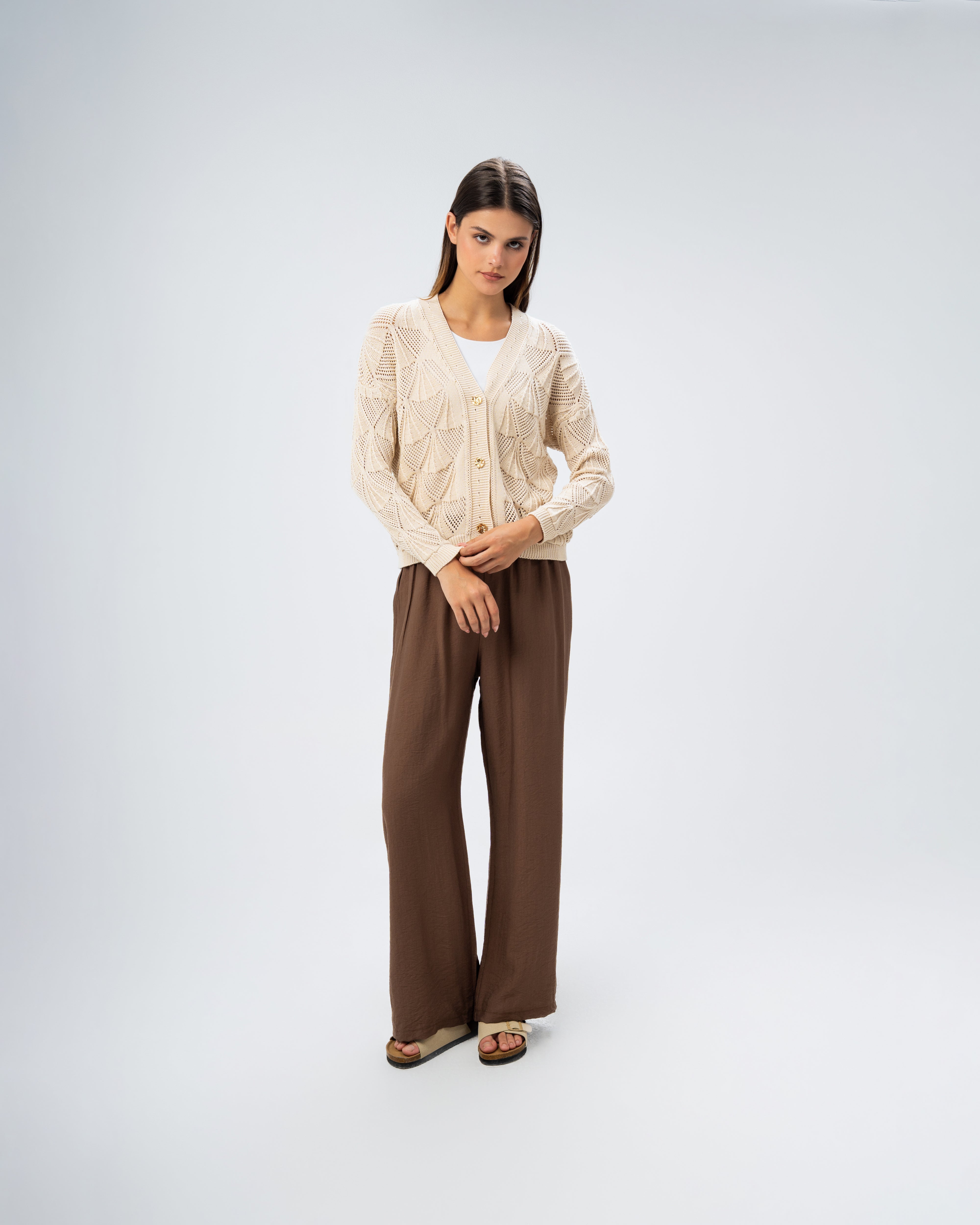 Knitwear Cardigan - With Gold Buttons