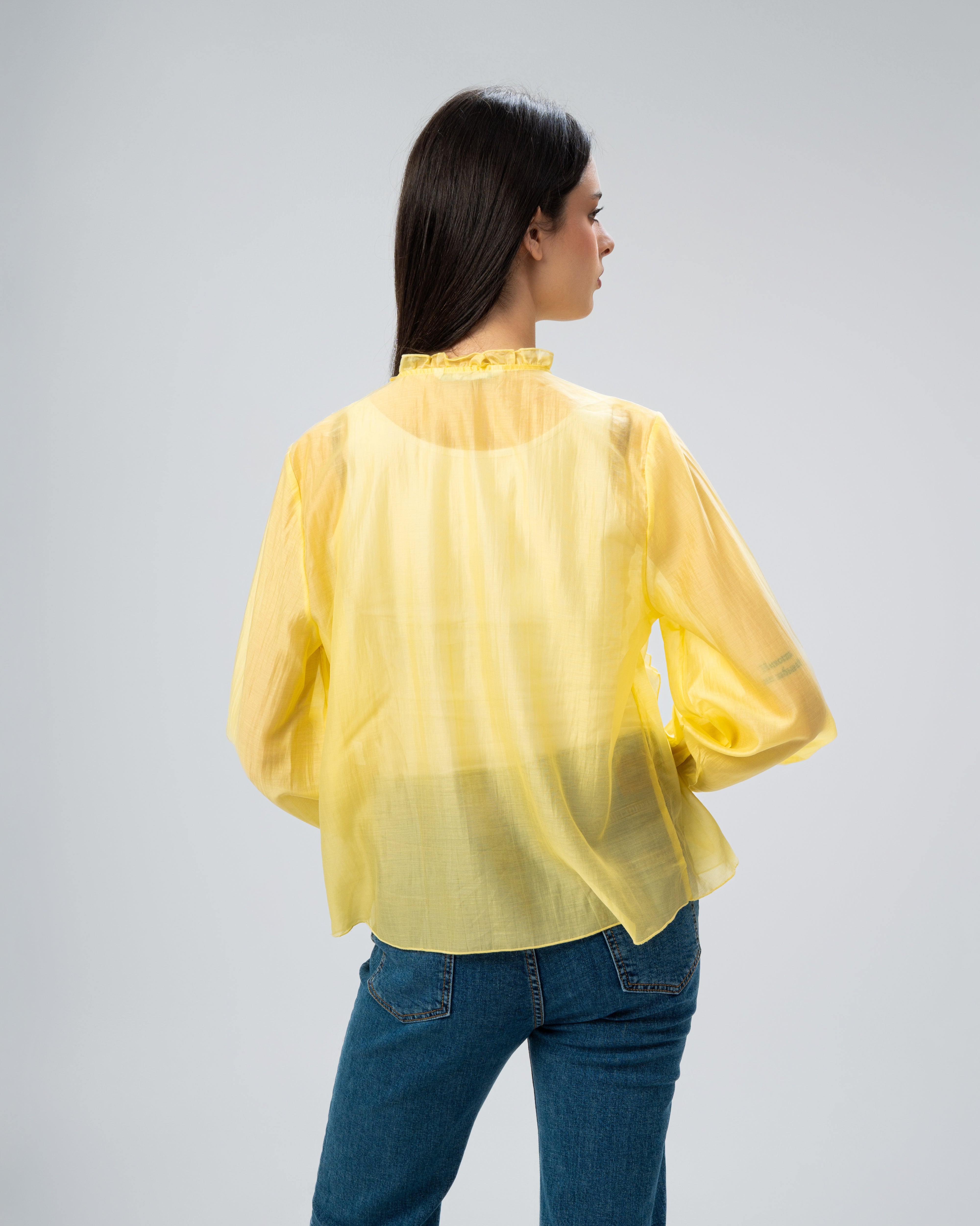 Plain chemise with ruffles