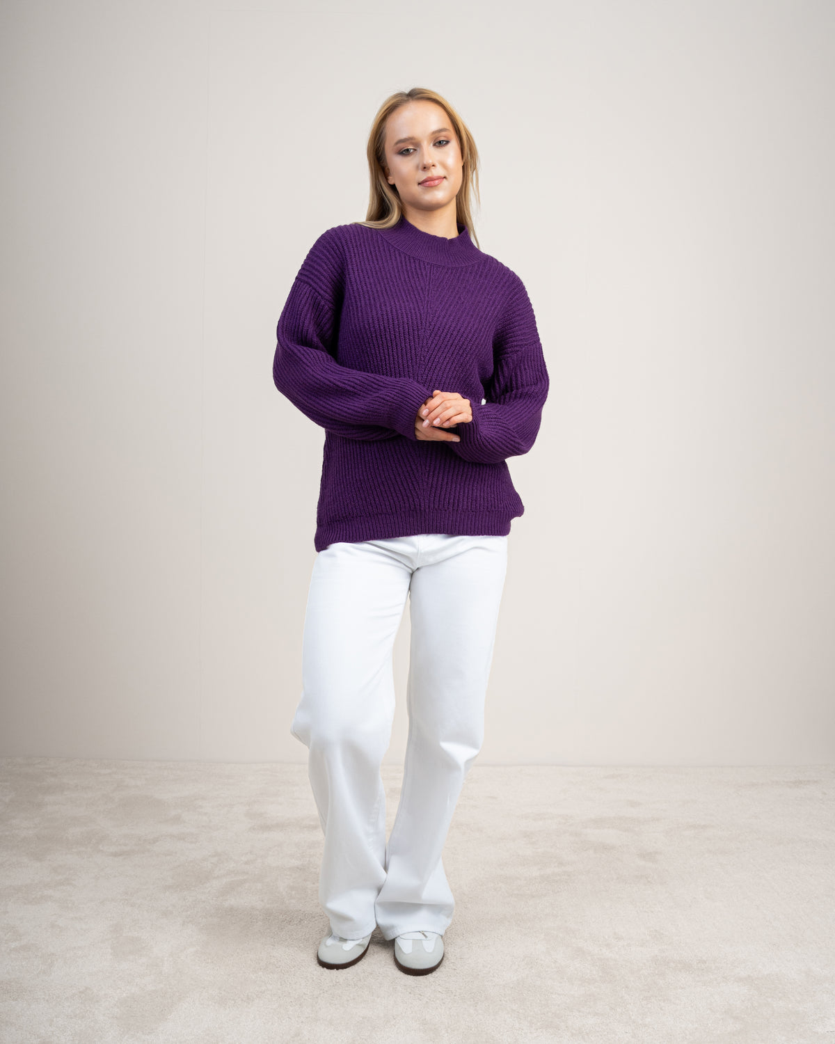 Knitwear Pullover With Cable Detail