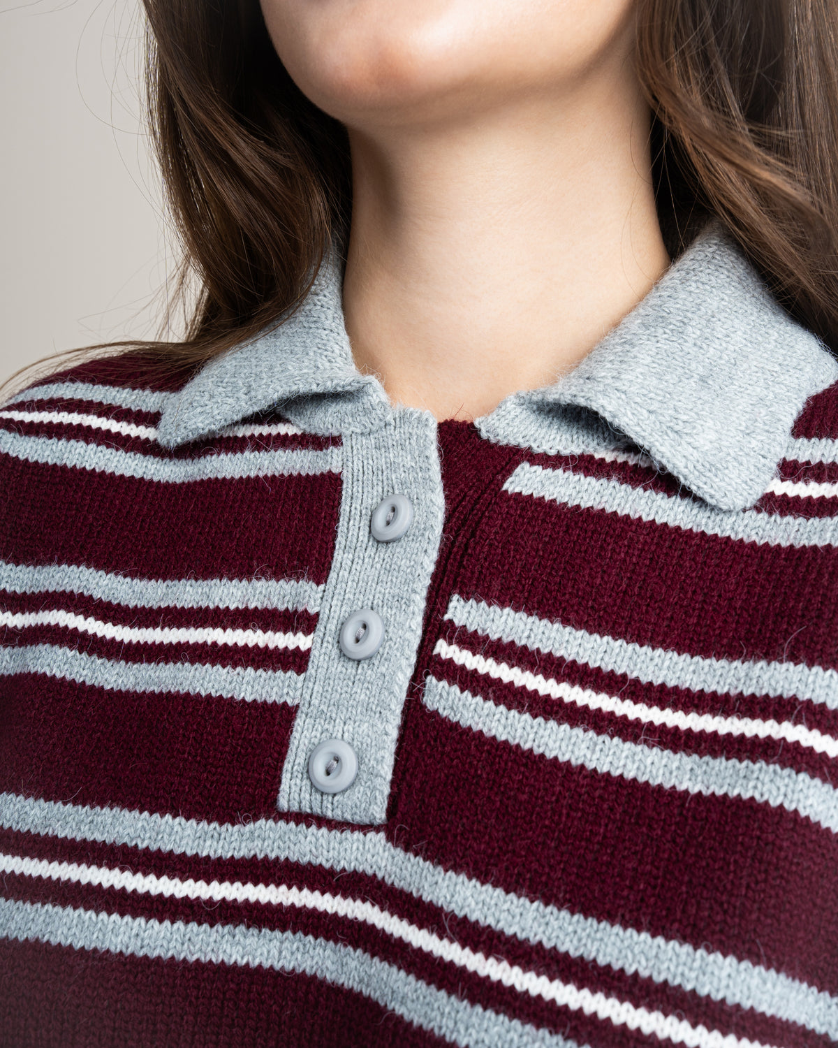 Knitwear Pullover With Contrast Collar