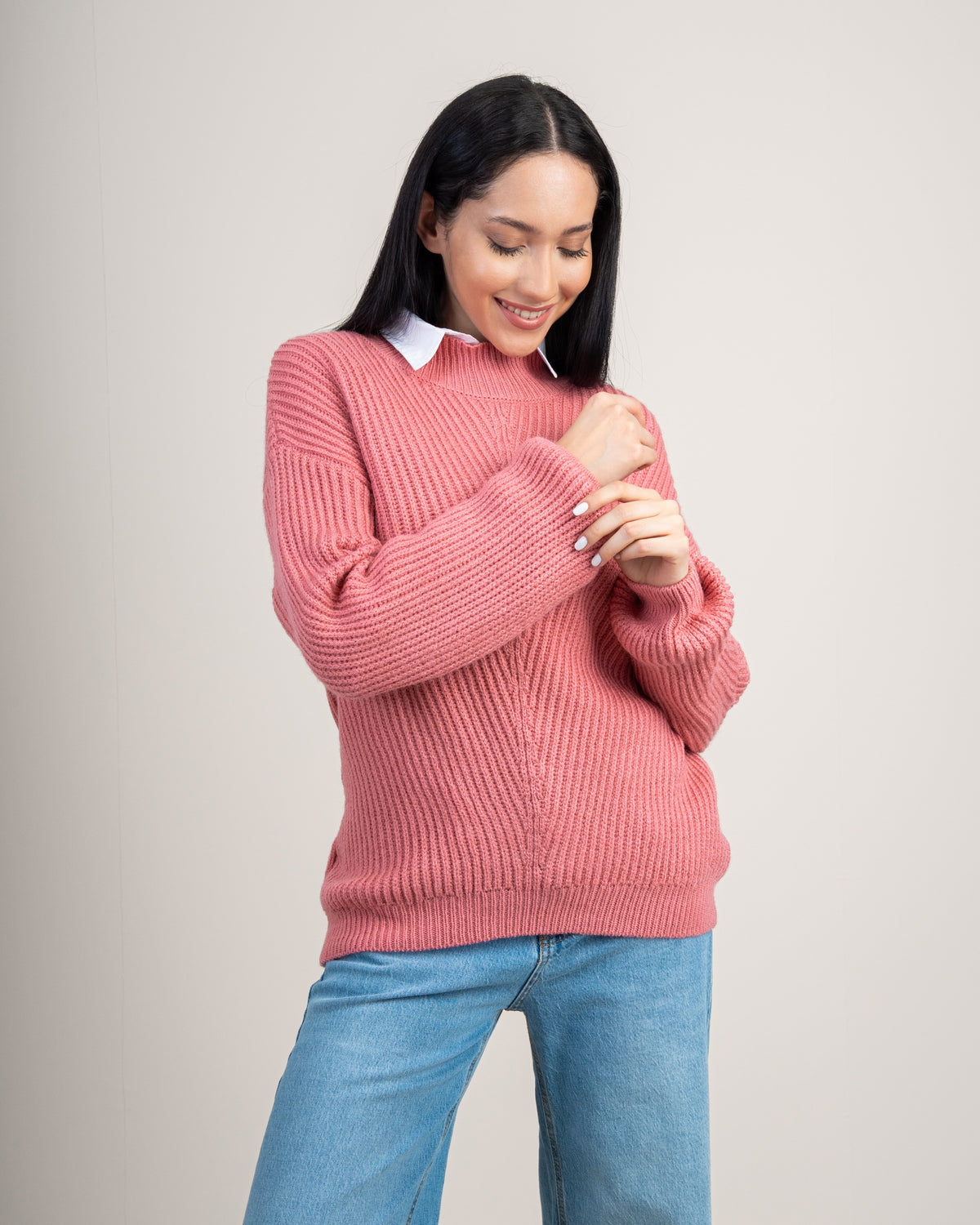 Knitwear Pullover With Cable Detail