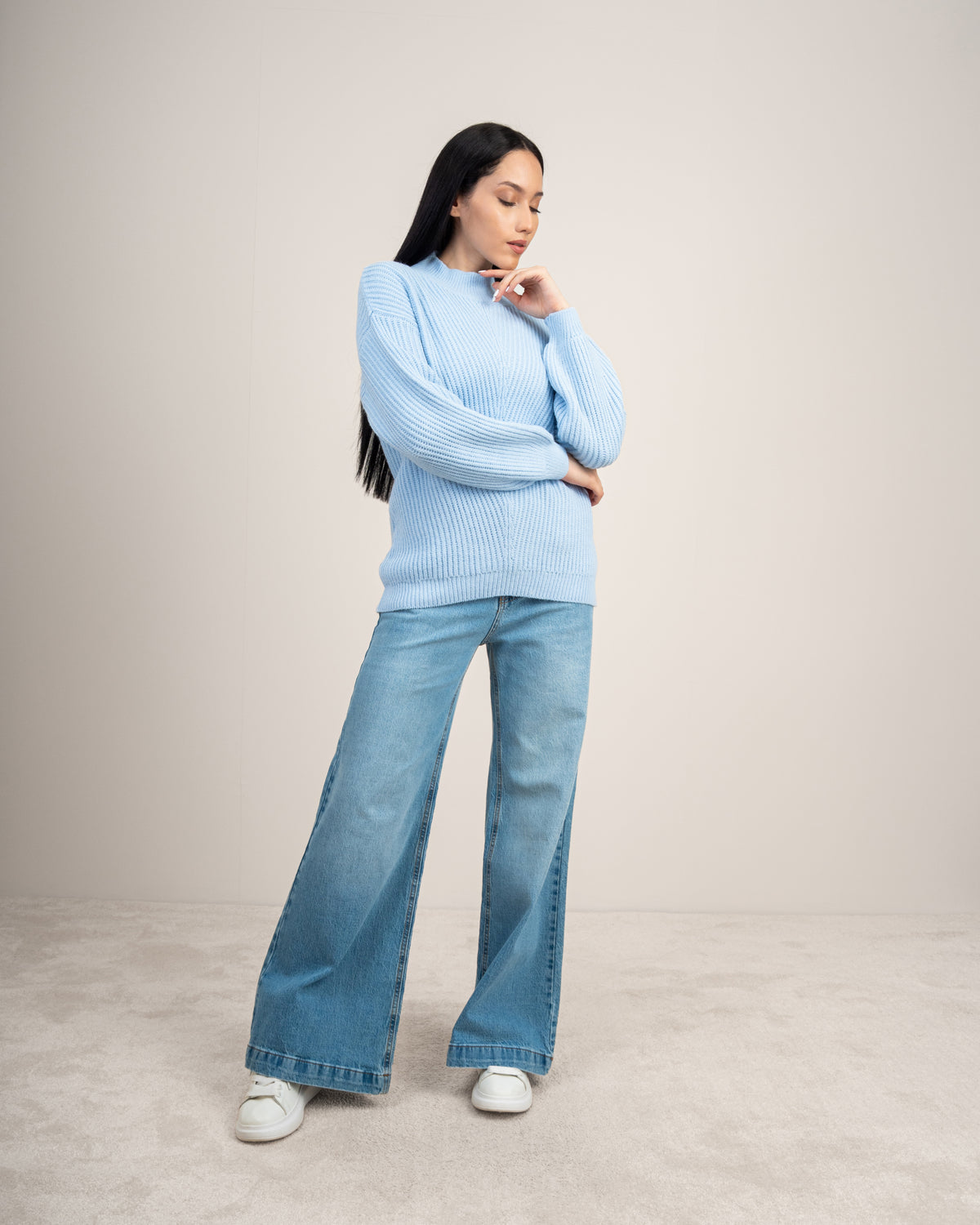 Knitwear Pullover With Cable Detail