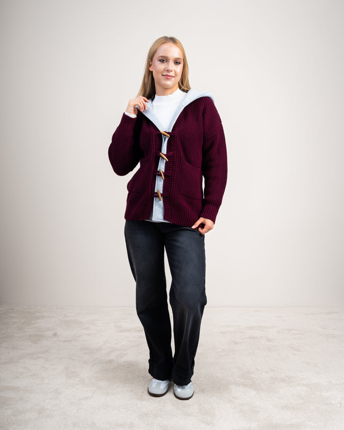 Knitwear Cardigan With Wooden Buttons