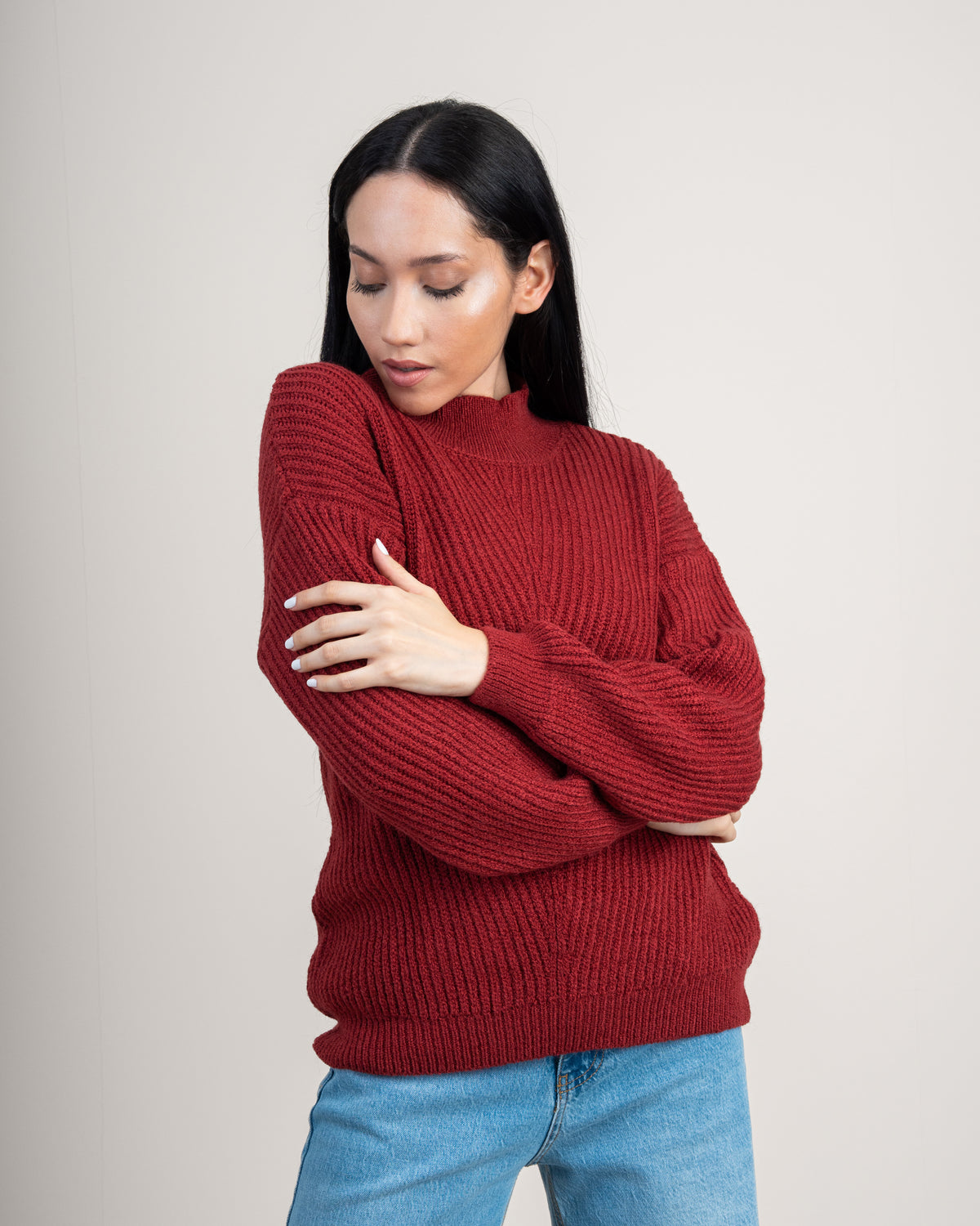 Knitwear Pullover With Cable Detail