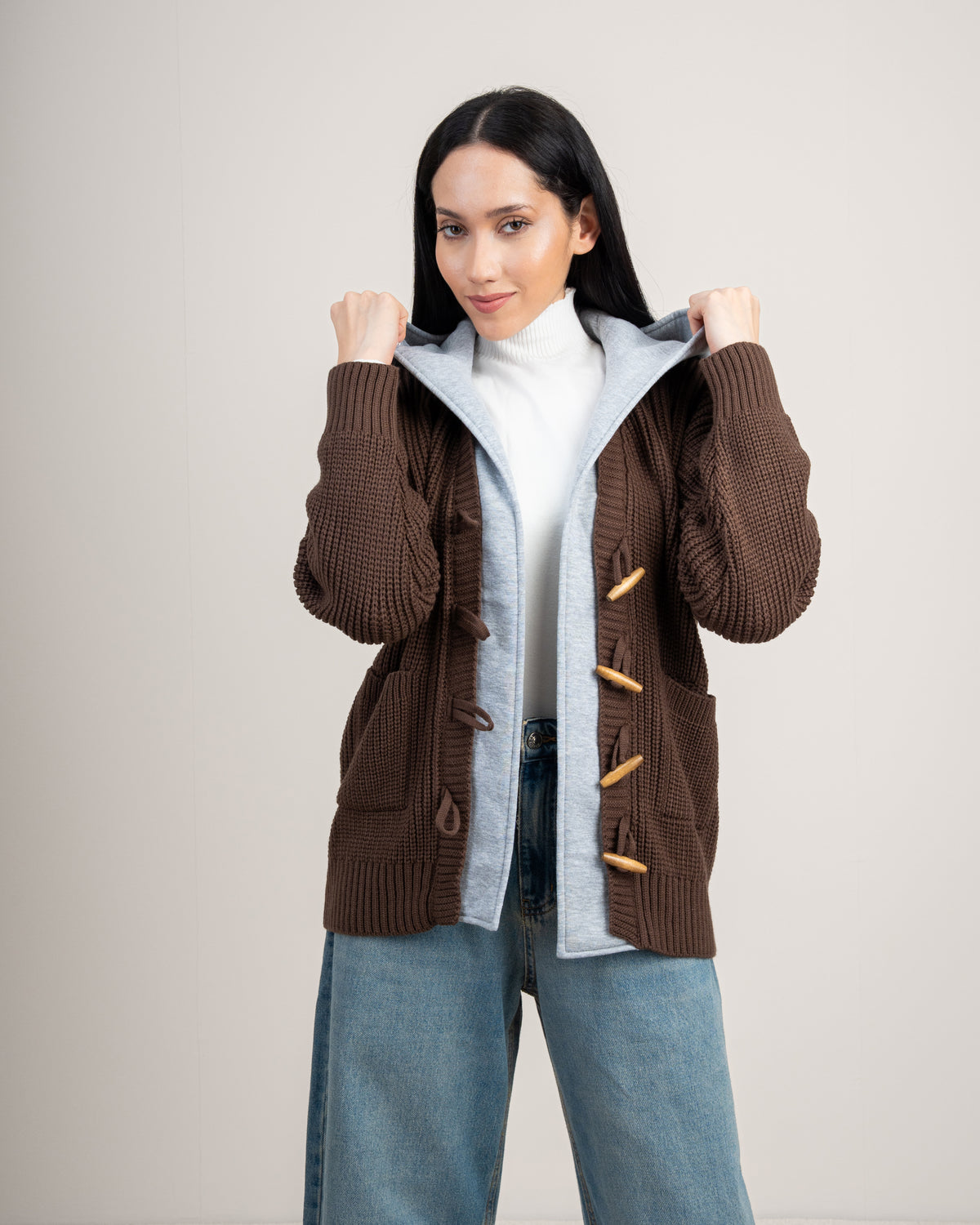 Knitwear Cardigan With Wooden Buttons