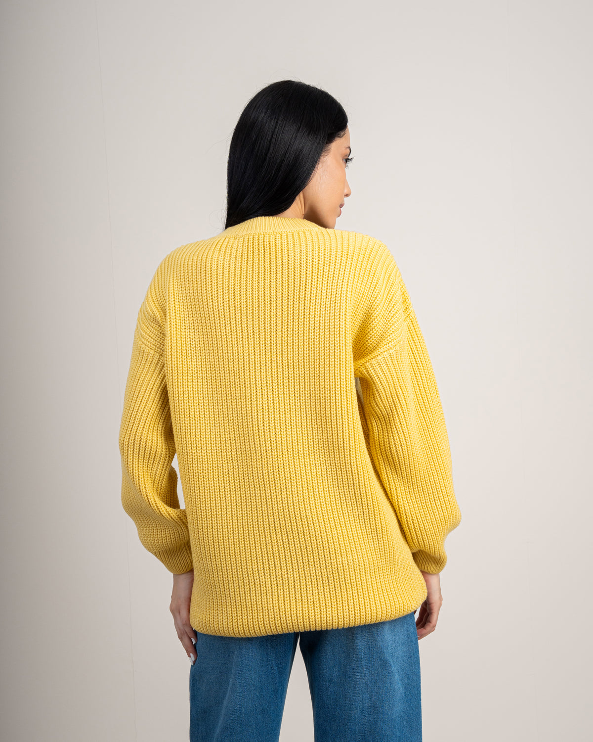 Plain Textured Knitwear Pullover
