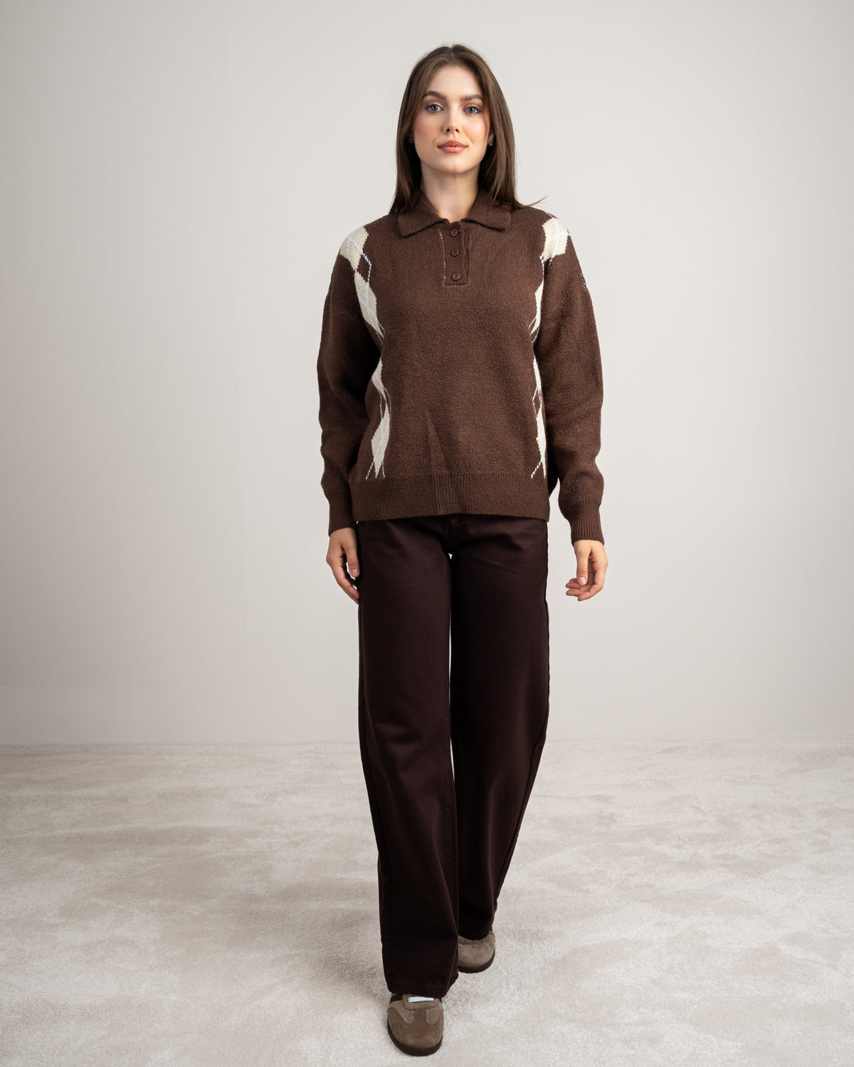 Knitwear Pullover - With Side Embroidery