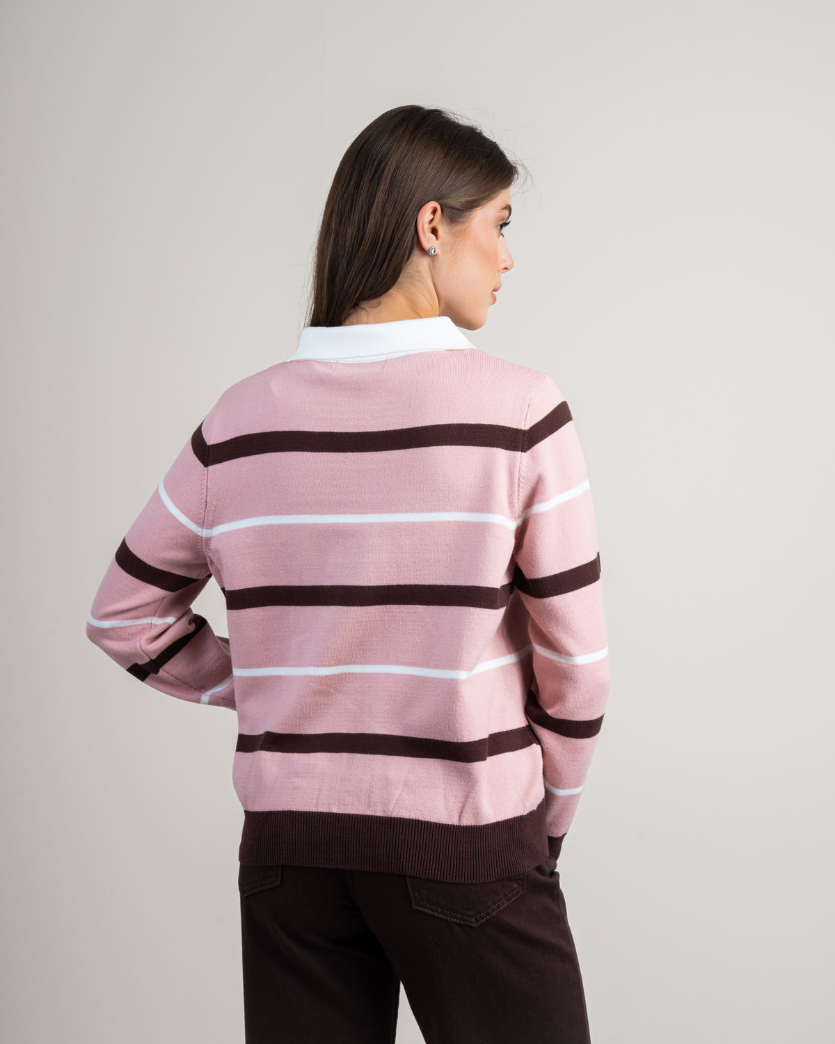 Simple Striped Knitwear Pullover