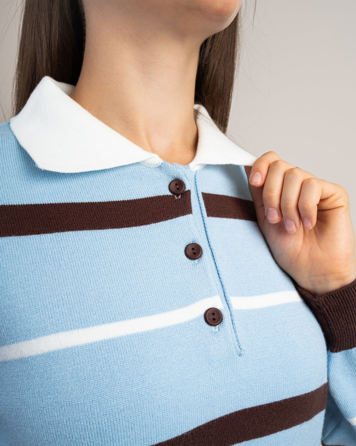 Simple Striped Knitwear Pullover