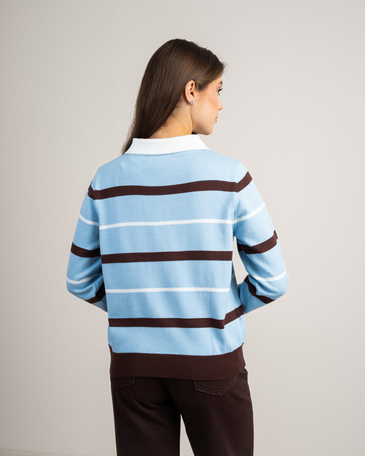 Simple Striped Knitwear Pullover