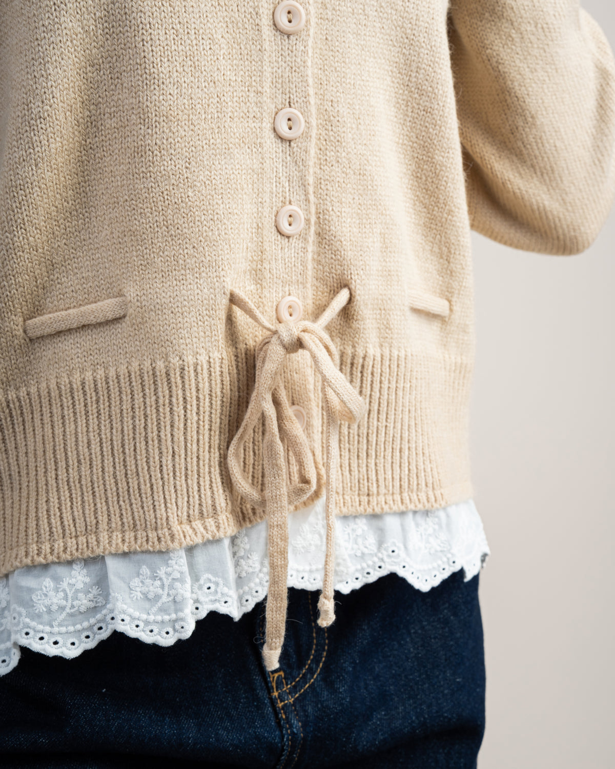 Lace Detail Knitwear Pullover