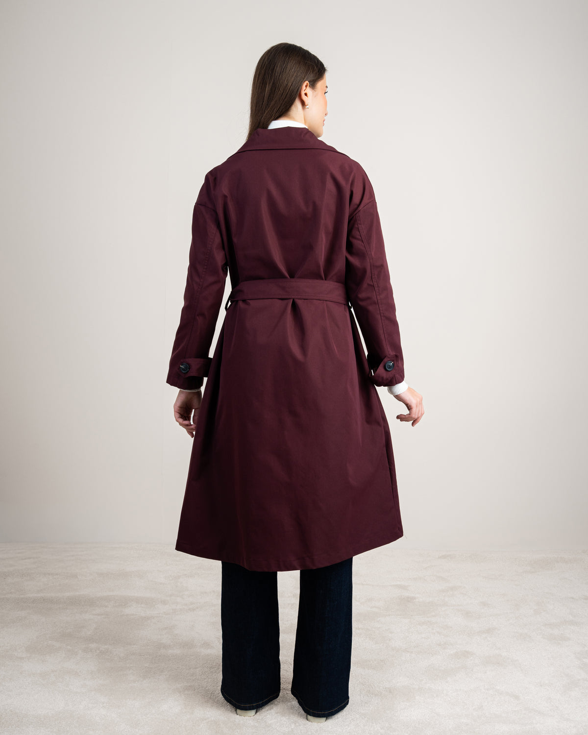Waterproof Trench Coat - With Belt And Buttons