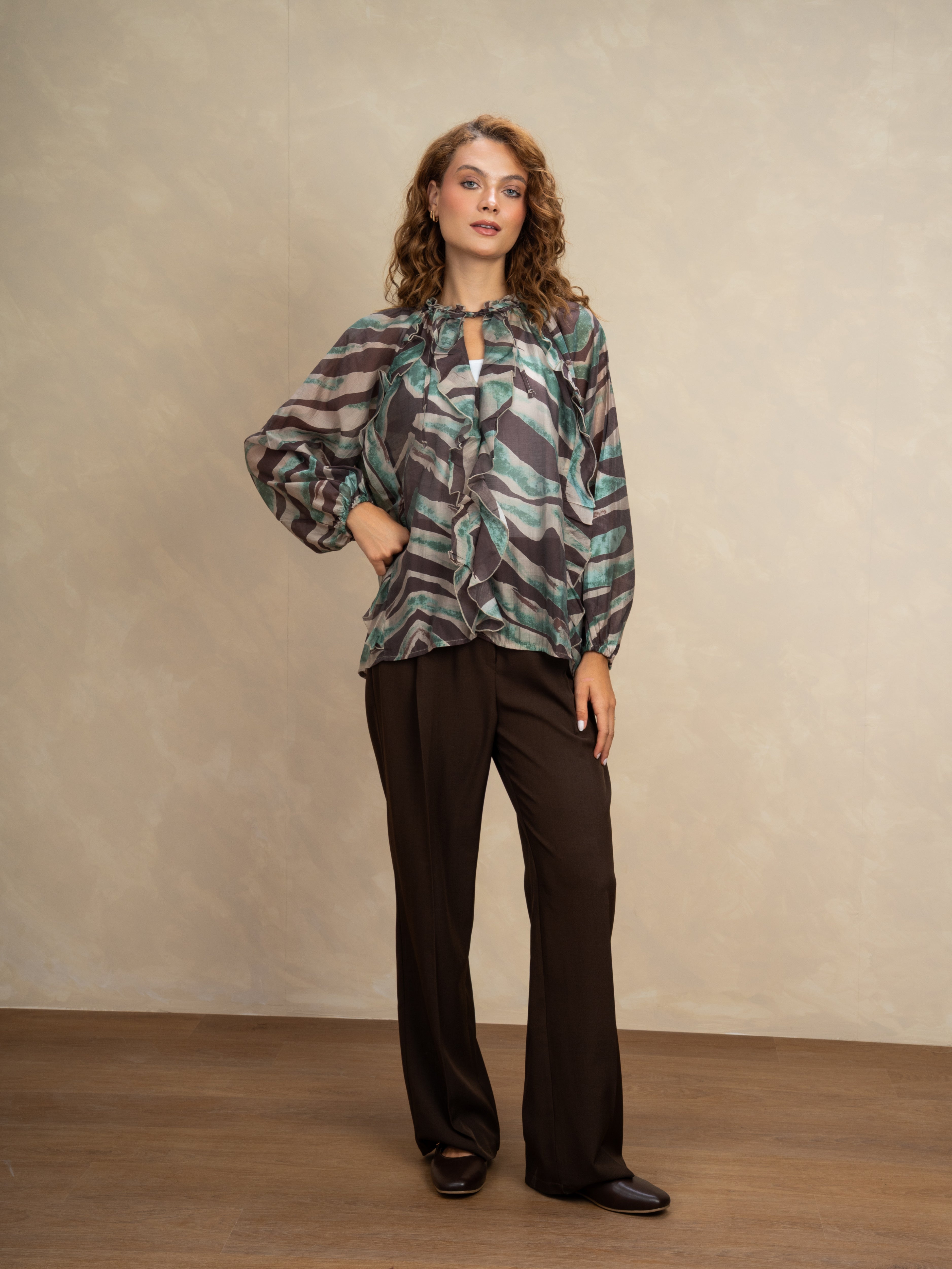 Wave Pattern Blouse